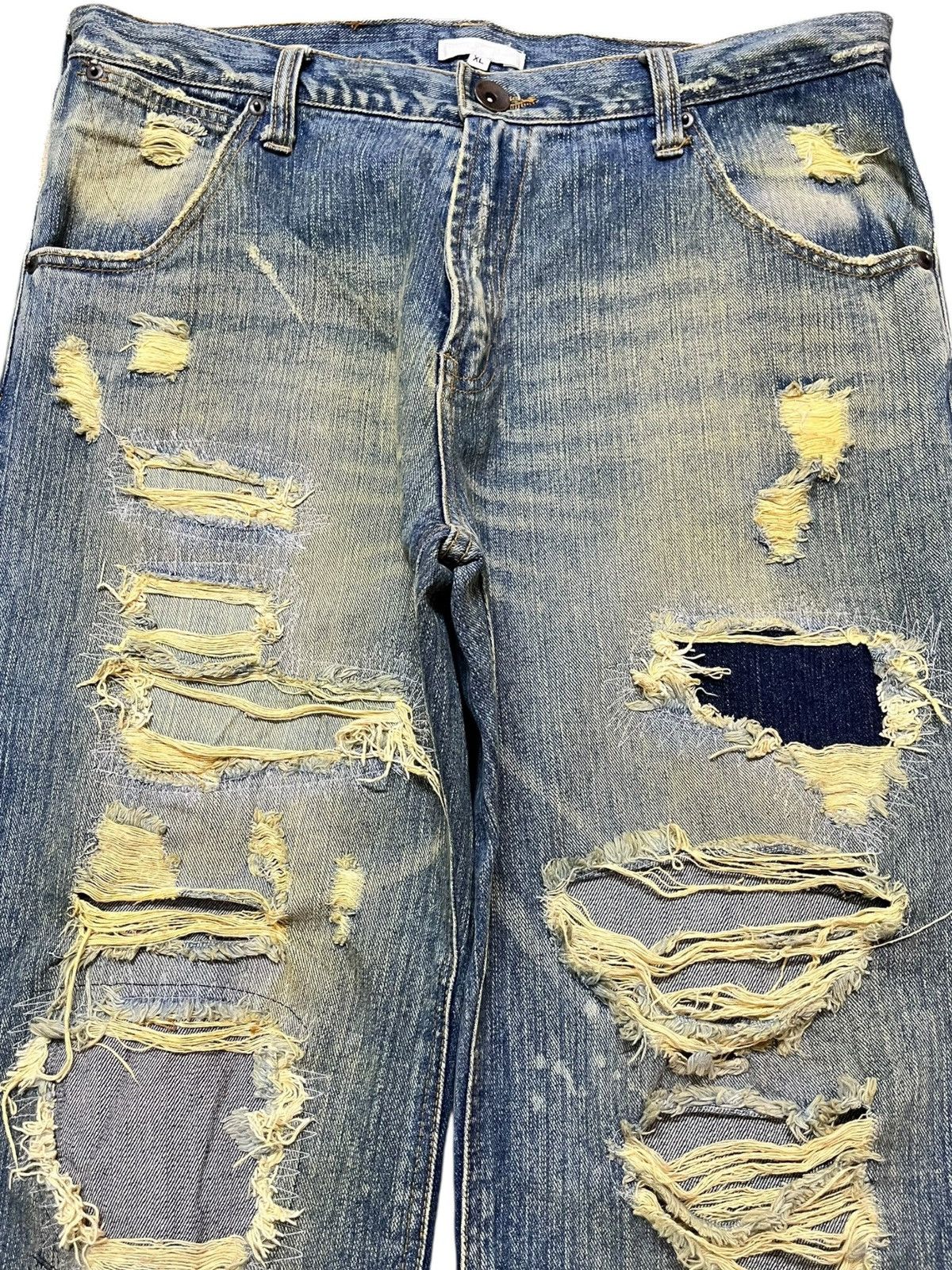 Hysteric Glamour Vintage Japanese Brand Mudwash Ripped Distressed Denim Size US 33 - 2 Thumbnail