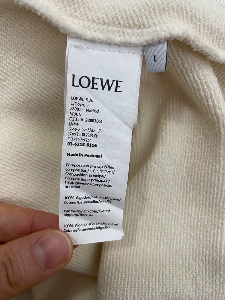 Loewe LOEWE Leather Logo hooded sweater Size L / US 10 / IT 46 - 6 Thumbnail