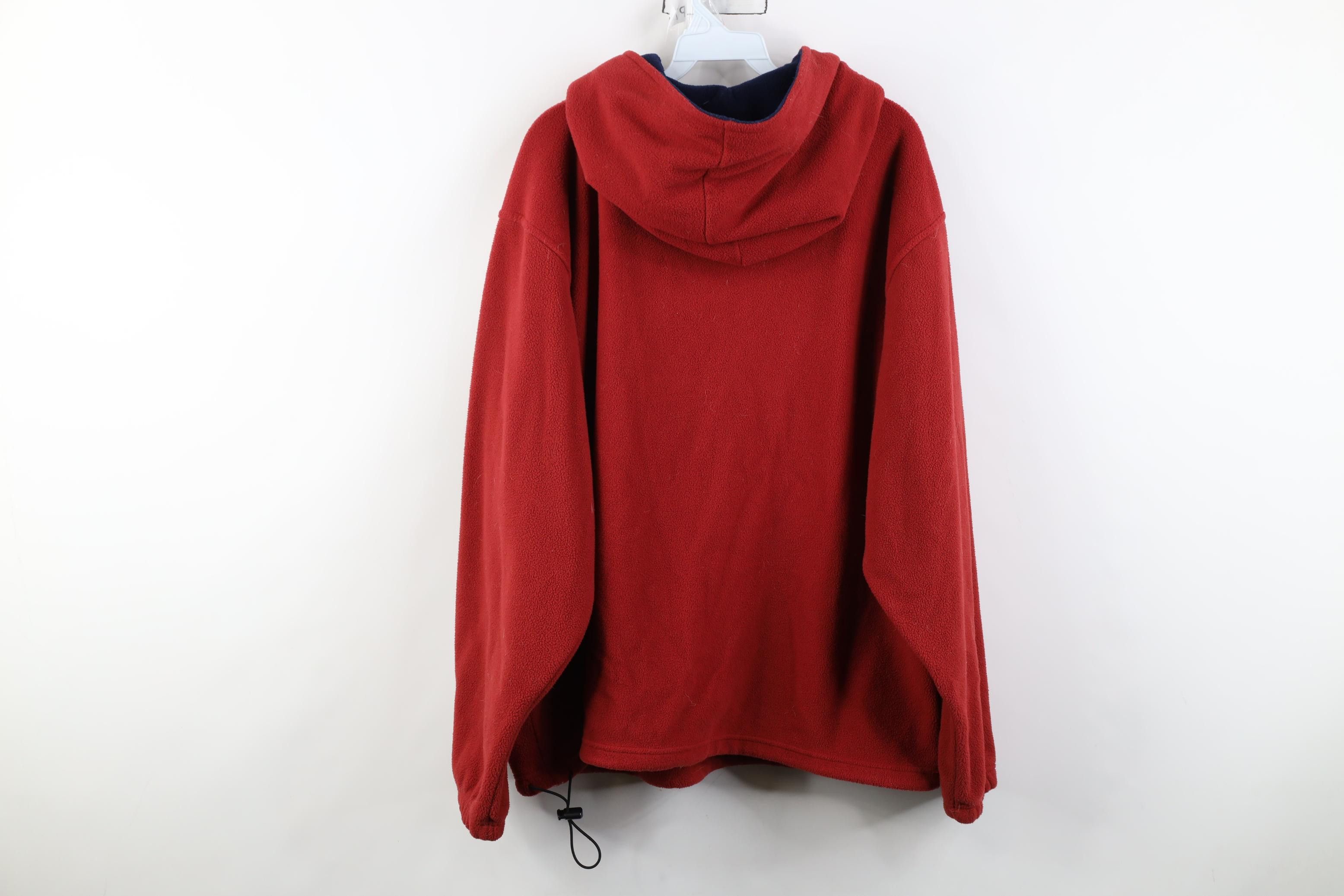Cabelas Vintage 90s Cabelas 1/4 Zip Fleece Hoodie Sweatshirt Red Size US L / EU 52-54 / 3 - 11 Thumbnail
