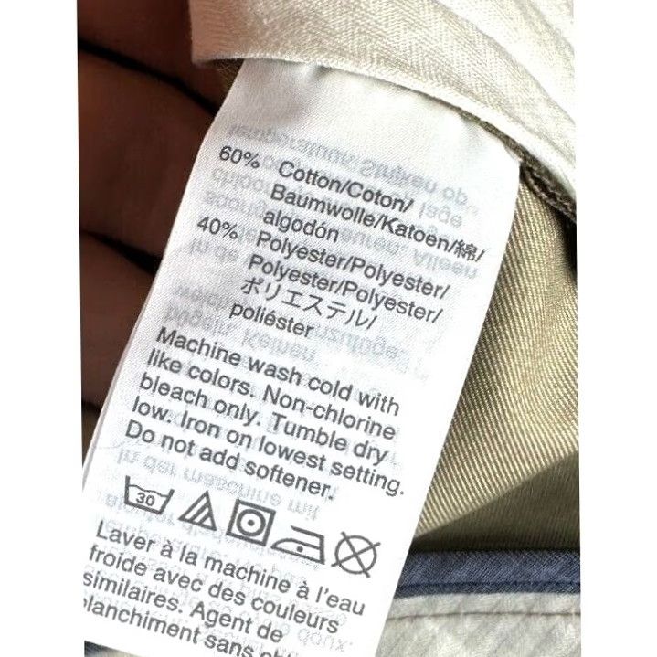 Vintage J.Crew Ludlow Chino Pants Mens 34X36 Flat Front Slim Beige Tan 3XDry Casual Preppy Size US 34 / EU 50 - 5 Thumbnail