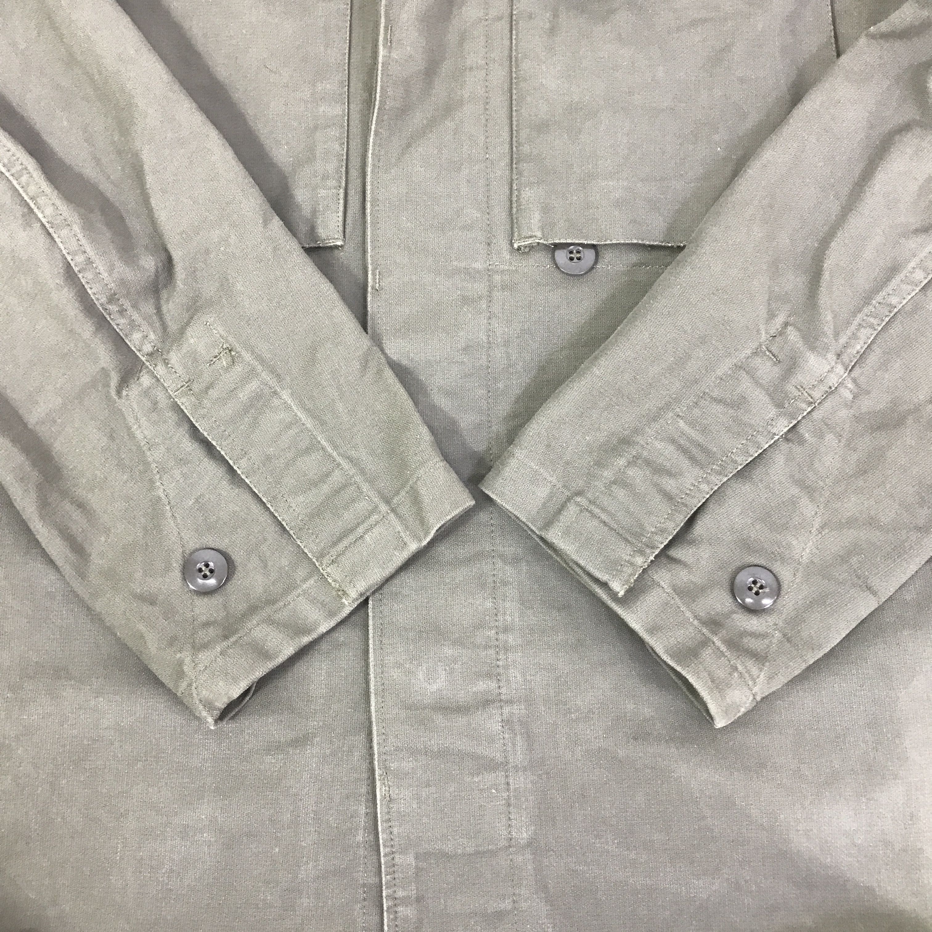 Vintage ARMY GREEN BUTTON JACKET K114B19 Size US L / EU 52-54 / 3 - 7 Thumbnail