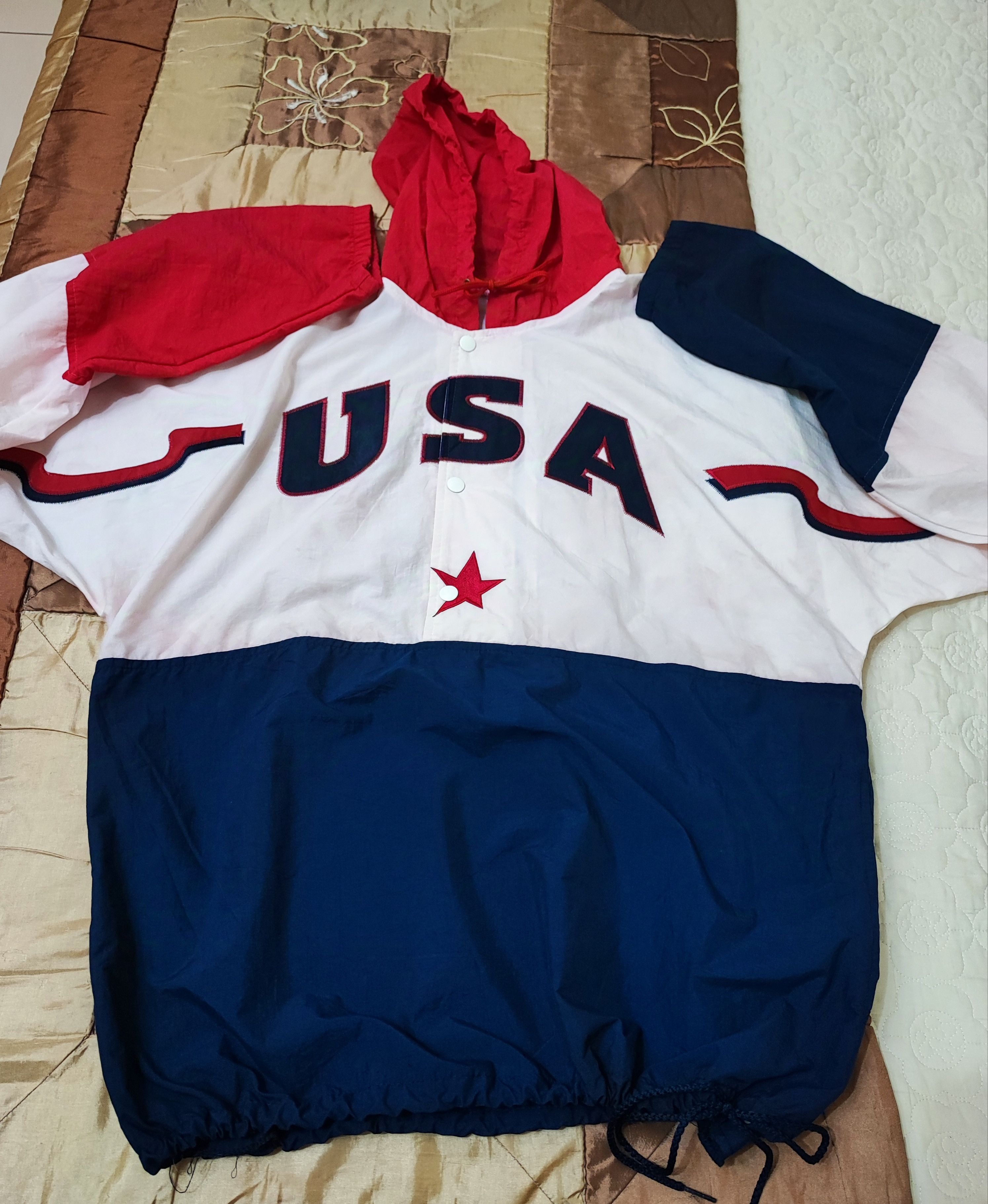 Vintage Vintage Legends Athletic USA Embroidered Hoodie Jacket Size US L / EU 52-54 / 3 - 5 Thumbnail