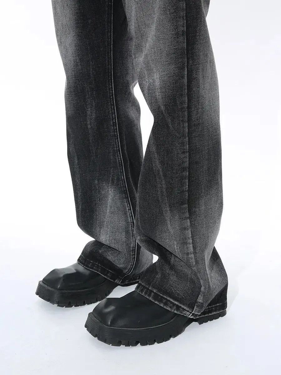 Japanese Brand Retro loose high street micro flared jeans Size US 32 / EU 48 - 4 Thumbnail