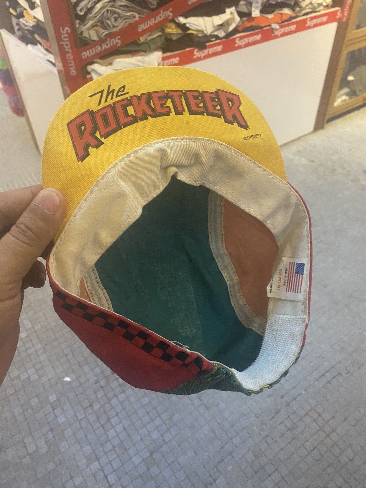 Disney × Vintage Vtg 80s The Rocketeer Walt Disney Picture Painters Hat Cap Size ONE SIZE - 4 Thumbnail