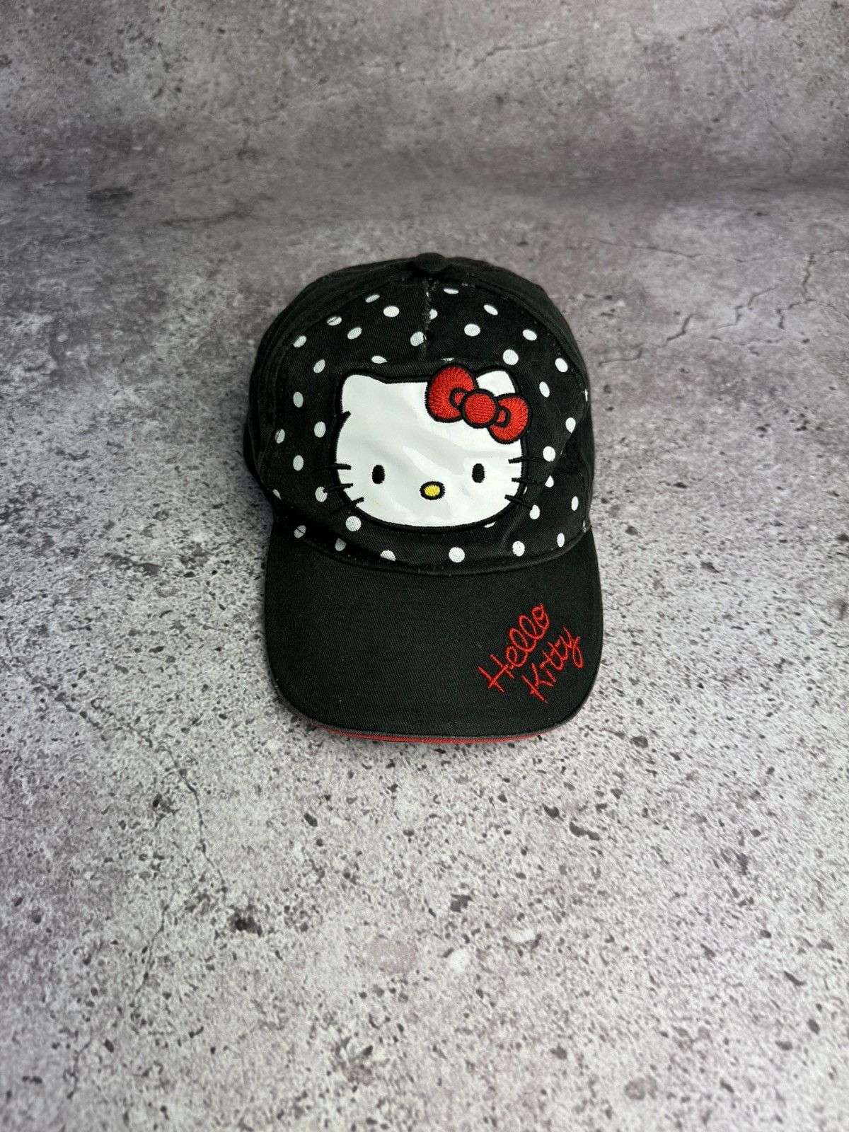 Japanese Brand × Vintage Vintage Hello Kitty Big Logo Cap Hat Vintage Size ONE SIZE - 1 Thumbnail