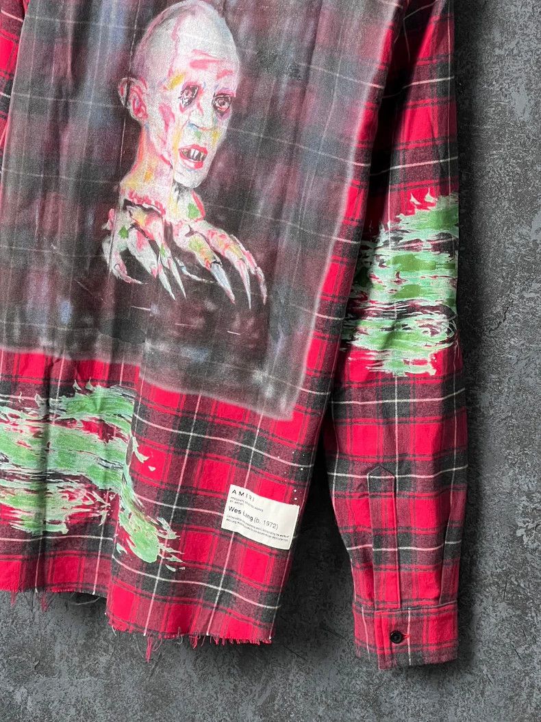 Amiri Amiri Multielement Plaid Cotton Long-sleeve Shirt Size US M / EU 48-50 / 2 - 6 Thumbnail