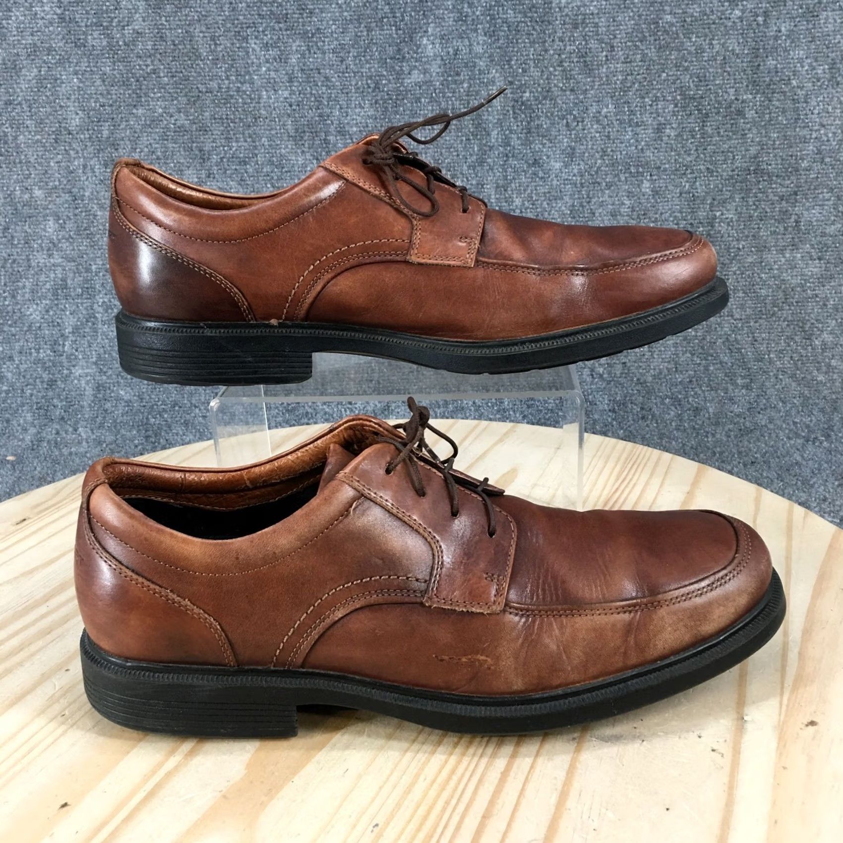 Rockport Rockport Shoes Mens Brown Charles Road Cap Toe Oxford Leather Block V86098 Size ONE SIZE - 2 Thumbnail