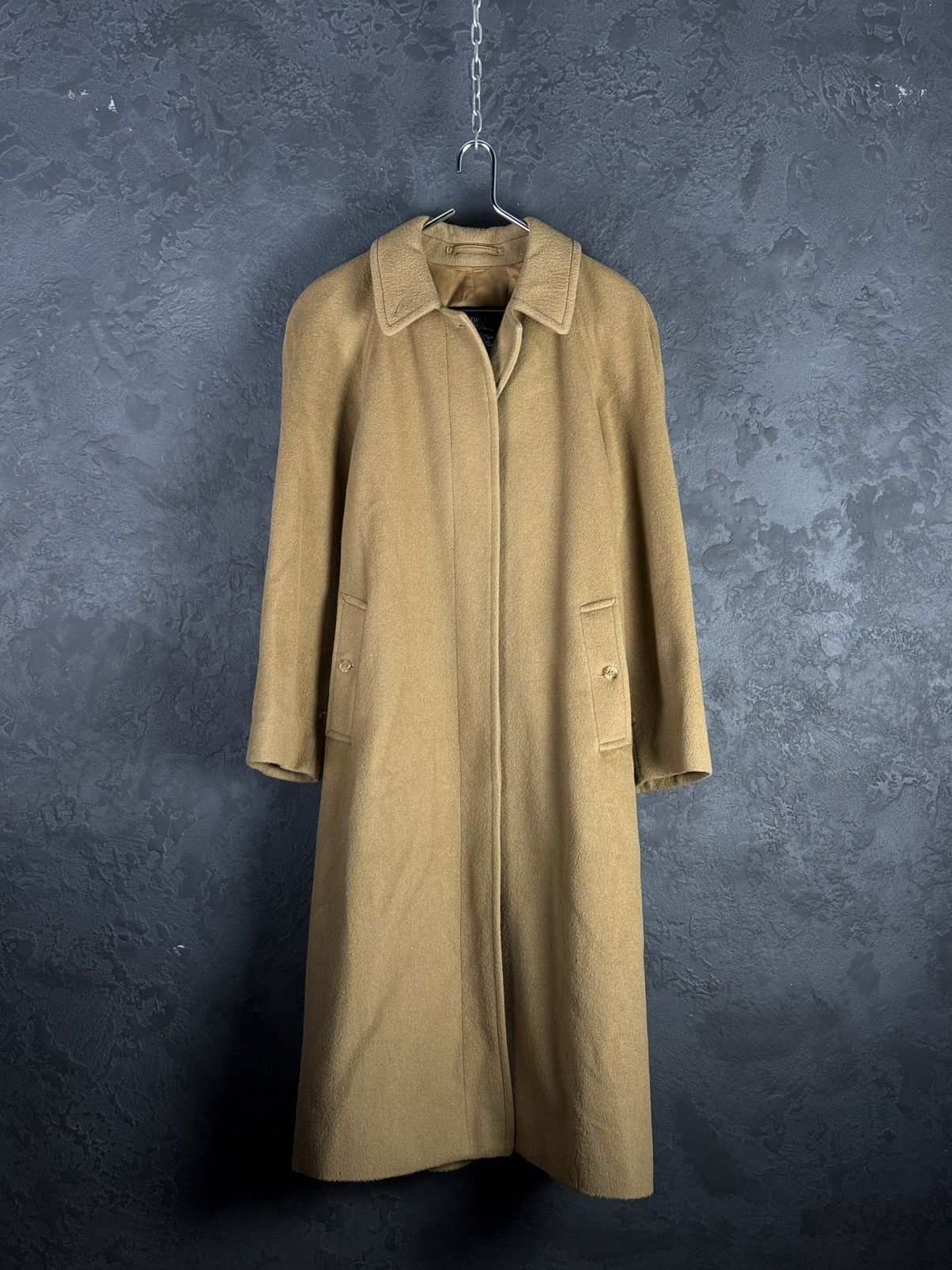 Burberry Prorsum Vintage Burberrys Prorsum Women’s Beige Wool Coat Size L / US 10 / IT 46 - 5 Thumbnail