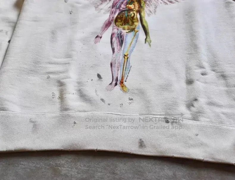 Saint Michael Saint Michael White Washed Distressed Hoodie Size US M / EU 48-50 / 2 - 5 Thumbnail