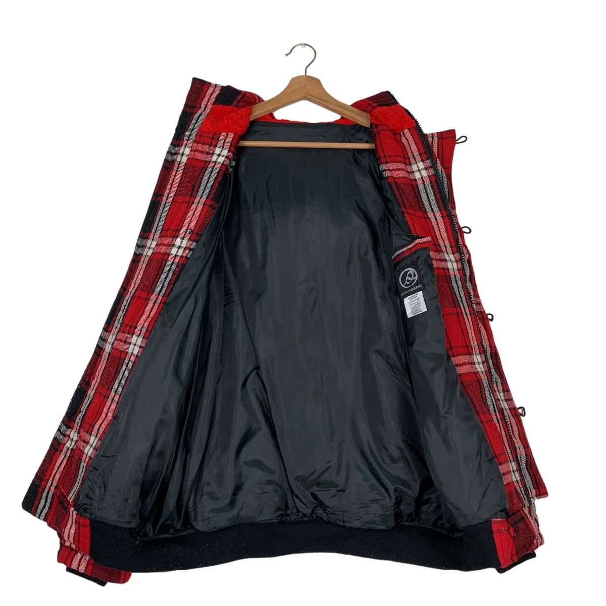 Japanese Brand OCTOPUS ARMY Tartan Button Zipper Hooded Jacket #0462-C21 Size US XL / EU 56 / 4 - 12 Thumbnail