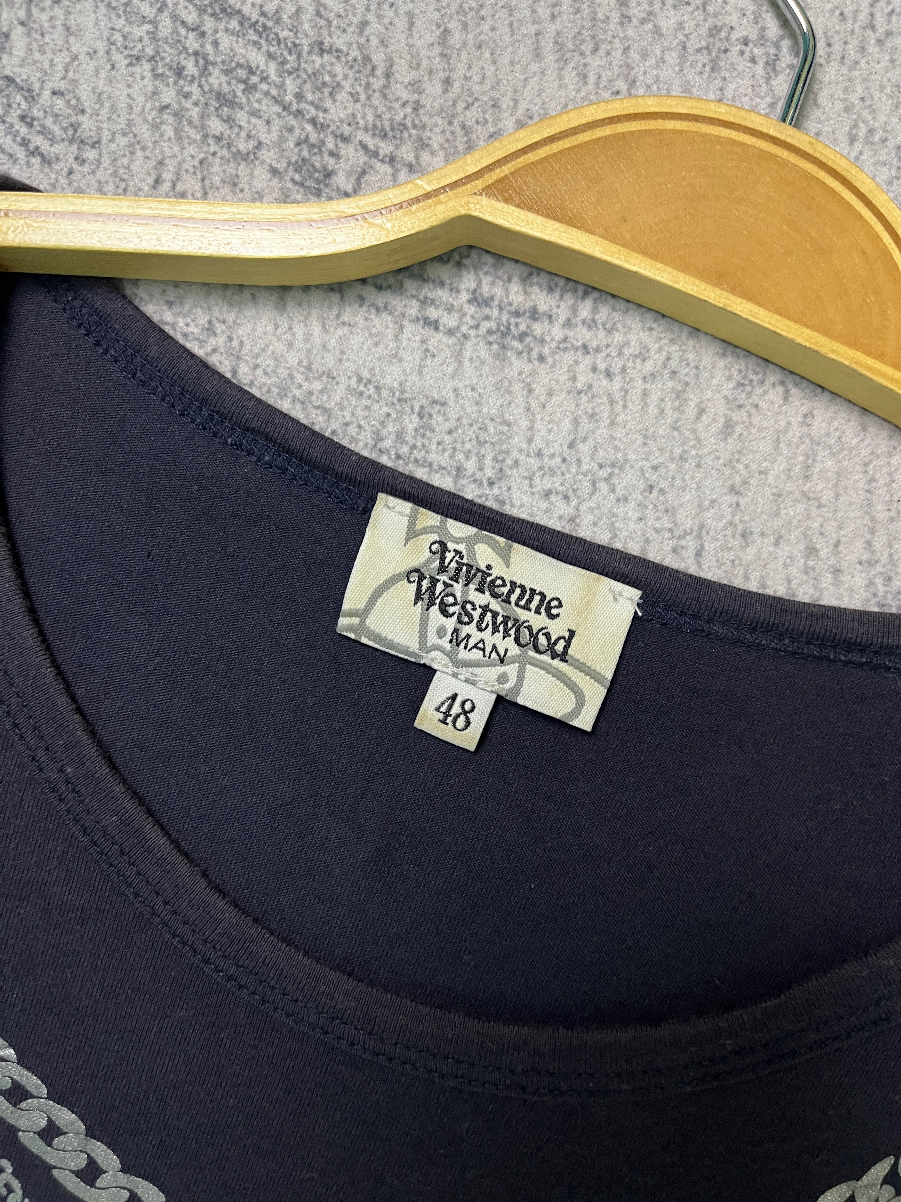 Vivienne Westwood Vivienne Westwood Chain & Bone Graphic Tshirt Size US M / EU 48-50 / 2 - 8 Thumbnail