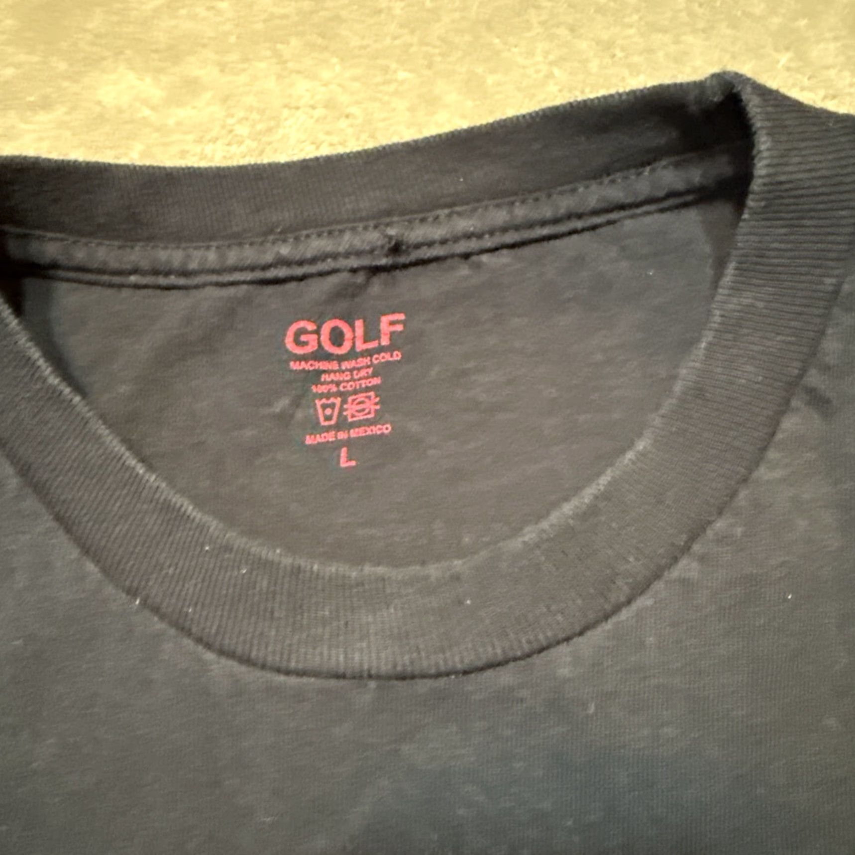 Golf Wang Golf Wang T-Shirt Men's Large Navy Blue Basic Logo Tyler The Creator Sportsman Crew Neck Short Sleeve Size US L / EU 52-54 / 3 - 3 Thumbnail