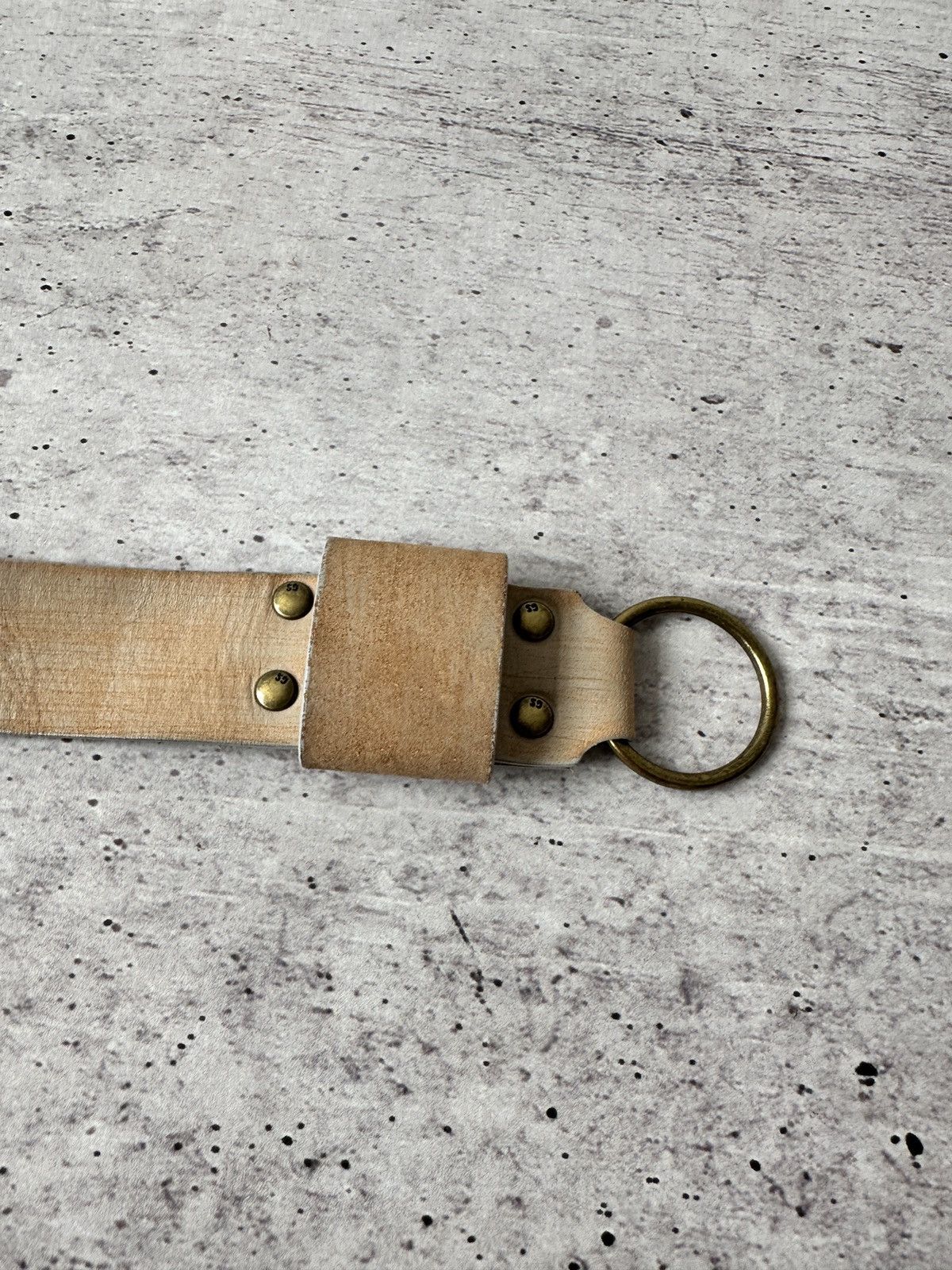 G-Star G-Star RAW 3301 Leather Belt Natural Color with Brass Buckle Size ONE SIZE - 5 Thumbnail