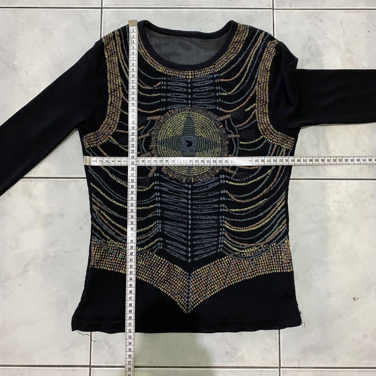Vintage JPG Style Tribal Mesh Psychedelic Cyberpunk Goth Rave Trance Size ONE SIZE - 16 Thumbnail