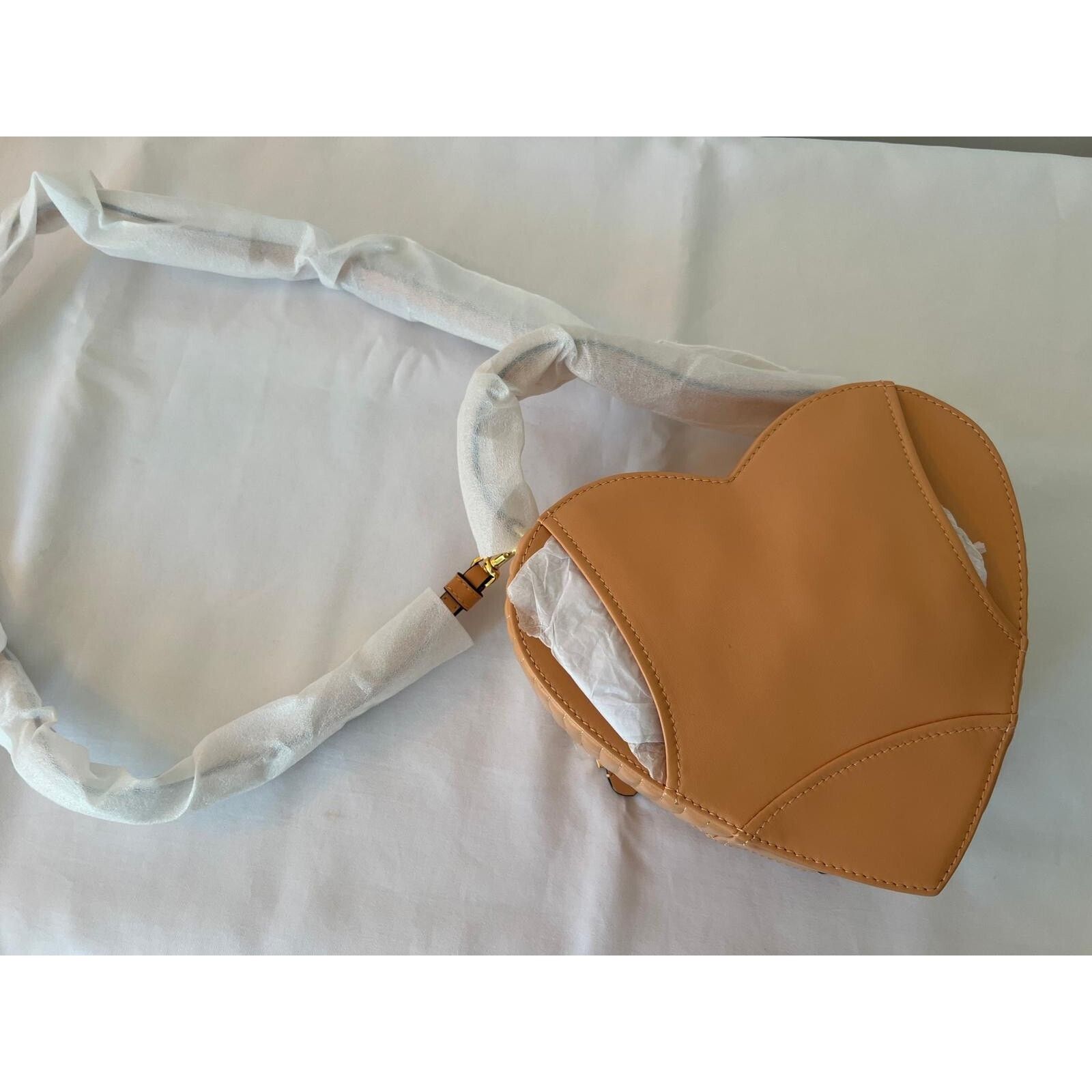 Moschino SS22 MOSCHINO Couture Jeremy Scott Peach Heart Leather Bag Size ONE SIZE - 11 Thumbnail