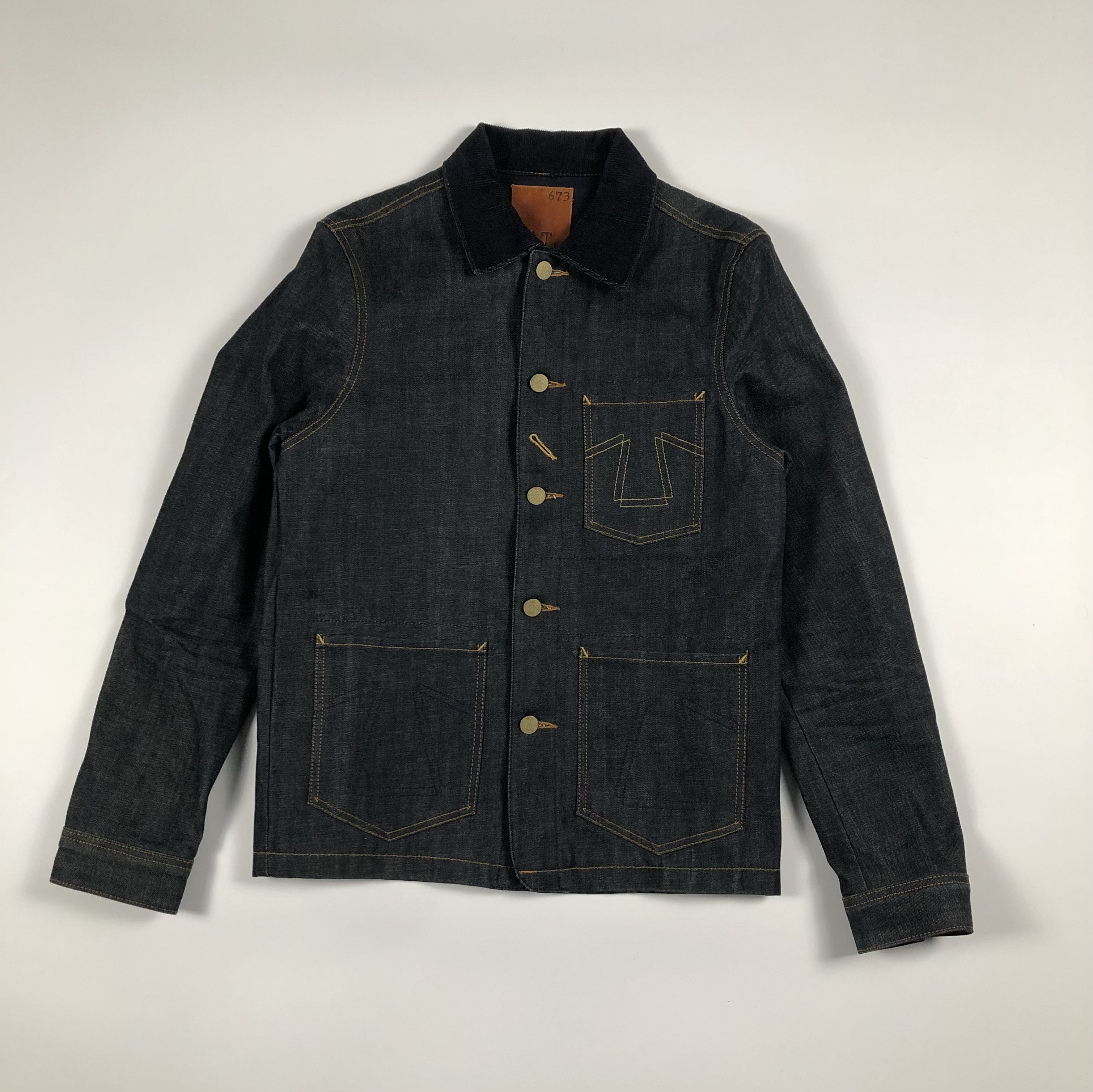 Eat Dust Eat Dust 673 Chore Japanese Blue Selvedge Denim Jacket Size US M / EU 48-50 / 2 - 5 Thumbnail