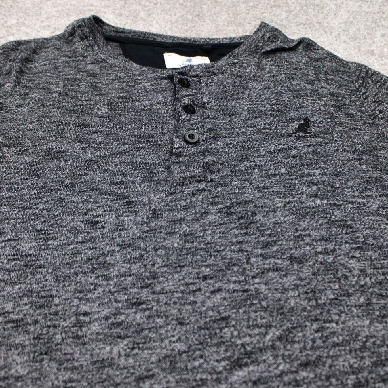 Kangol Kangol Henley Shirt Mens Medium Gray Lightweight Long Sleeve Pullover Rayon/Poly 55% Rayon 45% Polyester Shirt Mens Size US M / EU 48-50 / 2 - 4 Thumbnail