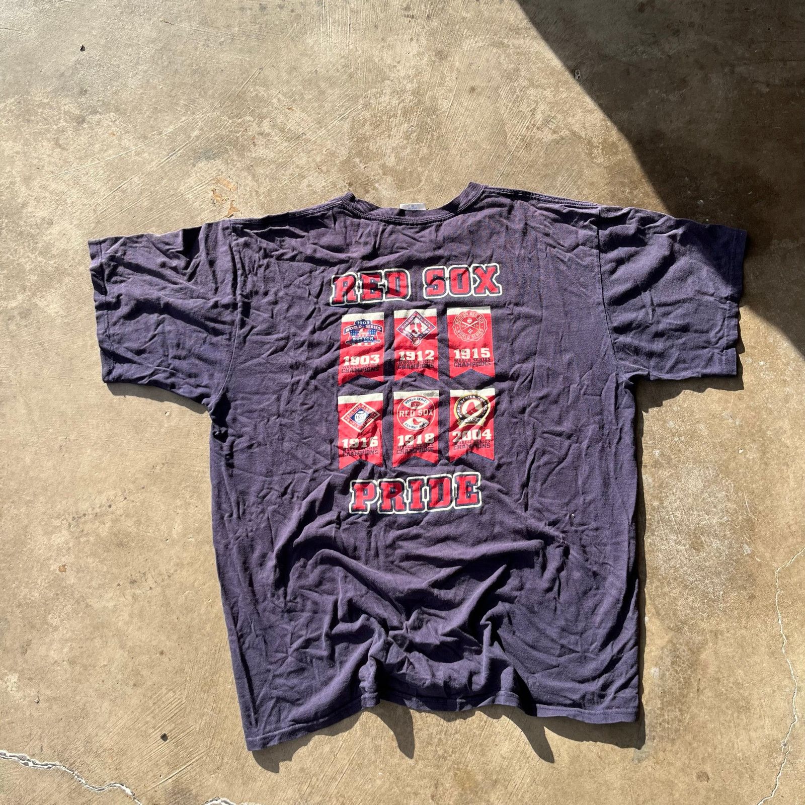 Vintage VINTAGE BOSTON RED SOX T-SHIRT BLUE 2XL Size US XXL / EU 58 / 5 - 2 Thumbnail
