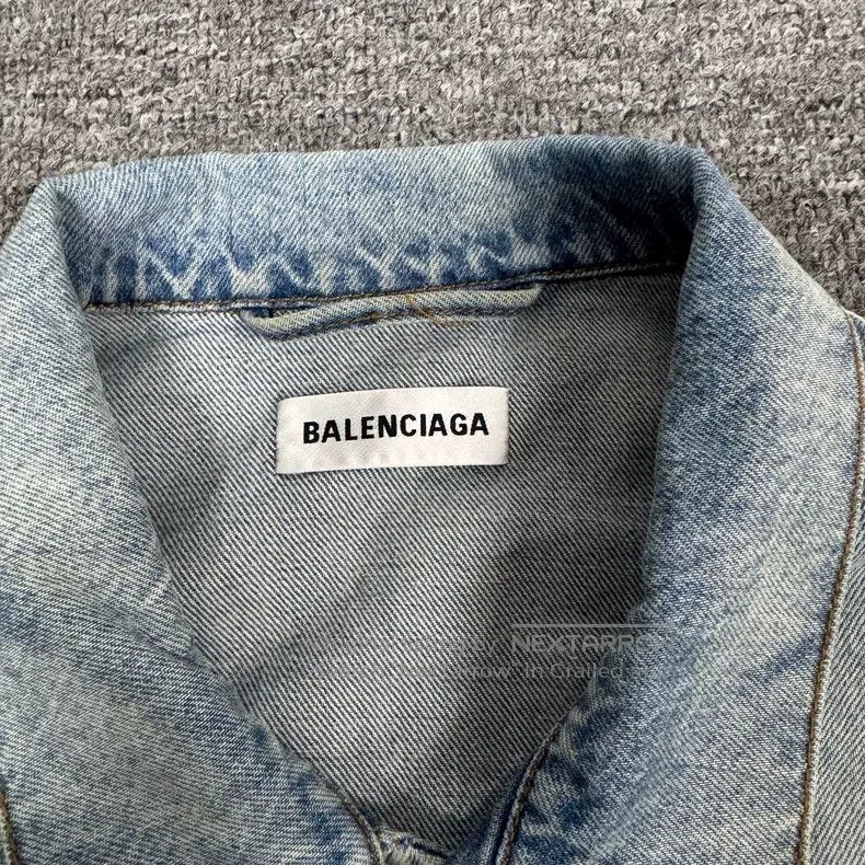 Balenciaga Balenciaga Distressed Rainbow Flag BB Embroidery Denim Jac Size XS / US 0-2 / IT 36-38 - 5 Thumbnail