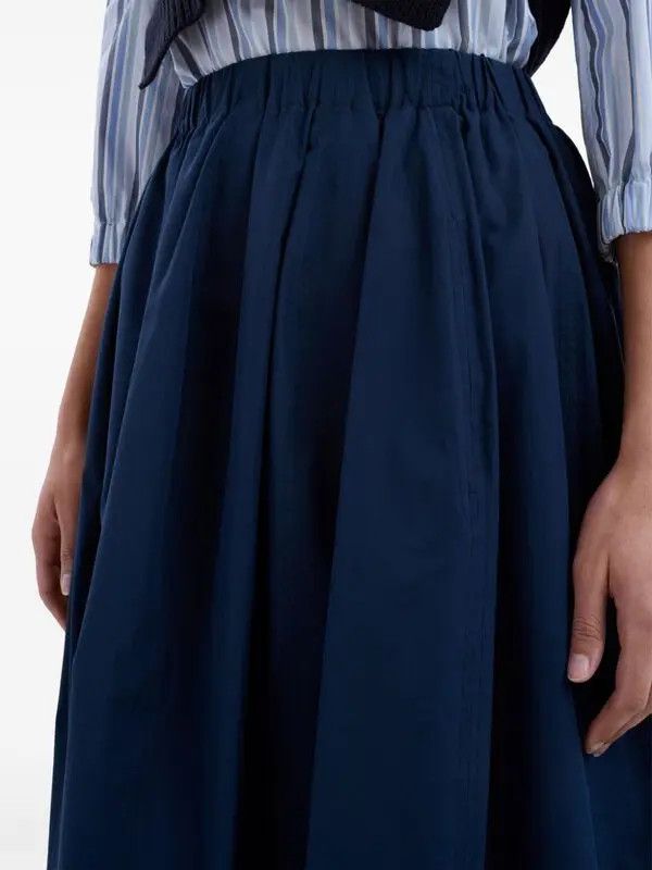 Marni o1w1db10326 A-Line Midi Skirt in Blue Size 25" / US 0 / IT 36 - 5 Thumbnail