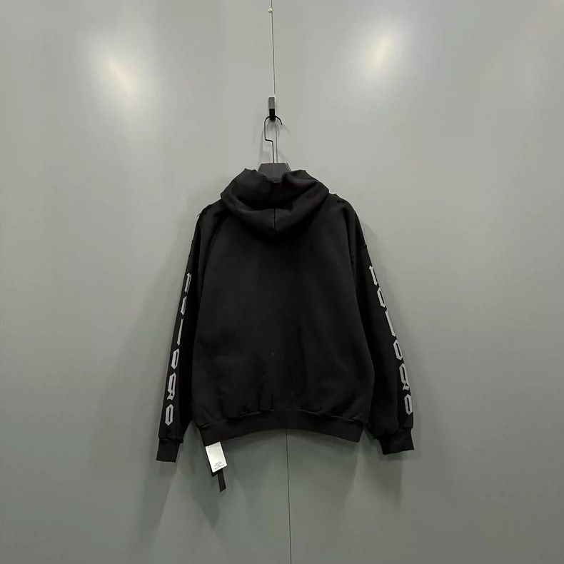 Balenciaga Balenciaga Black print letterhoodie Size US S / EU 44-46 / 1 - 2 Thumbnail