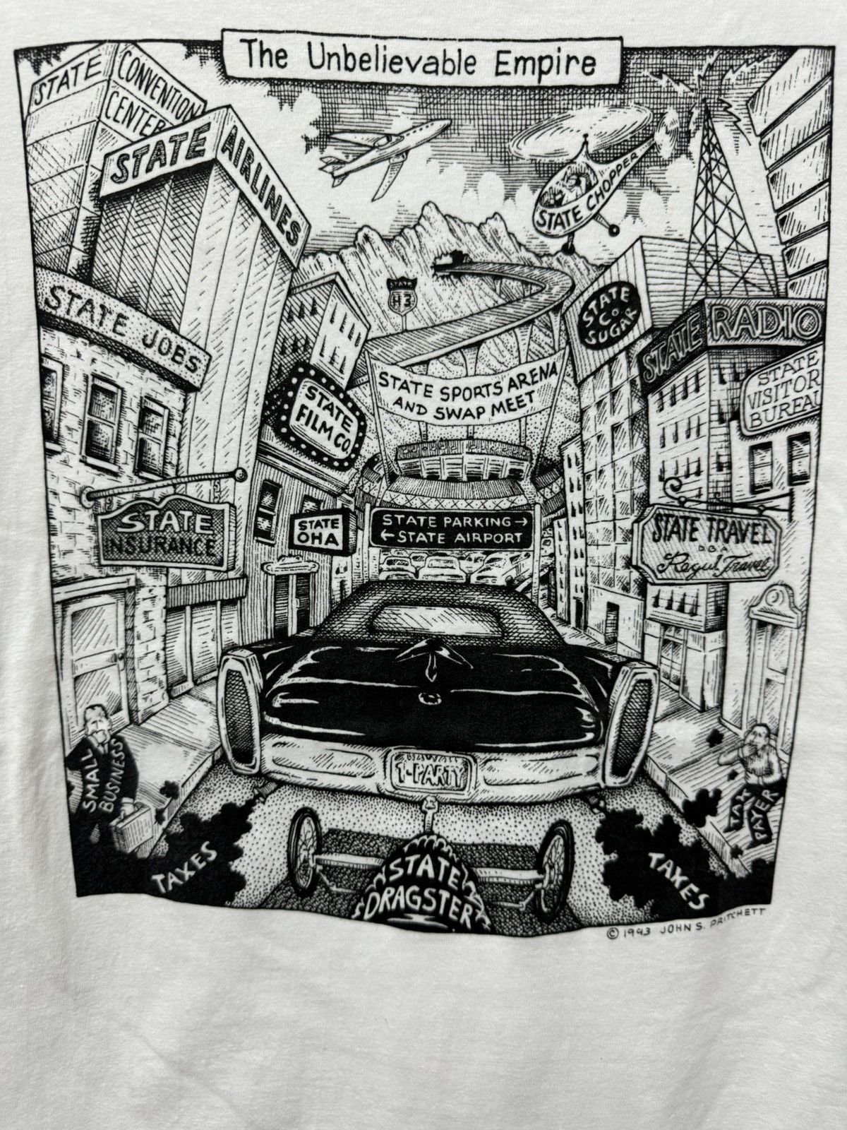 Vintage Vintage 90’s The Unbelieveble Empire John S Pritchett Art Size US L / EU 52-54 / 3 - 2 Thumbnail