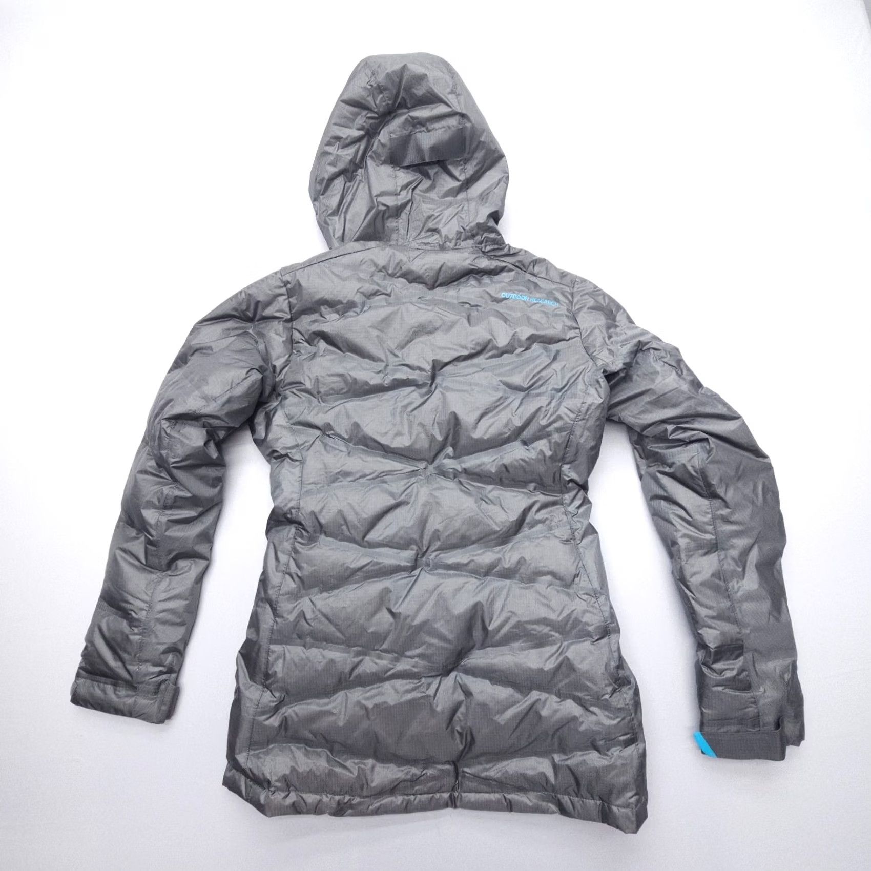 Outdoor Research Outdoor Research Floodlight Parka Hooded 650 Down Jacket Womens Small Gray Light Parka Jacket Womens Small Gray Light Size S / US 4 / IT 40 - 2 Thumbnail