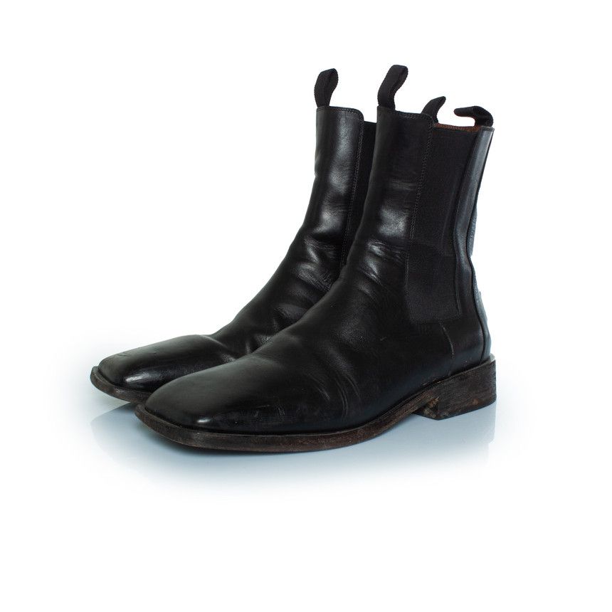 Marsell Marsell, Black leather Chelsea boots Size US 12 / EU 45 - 1 Thumbnail