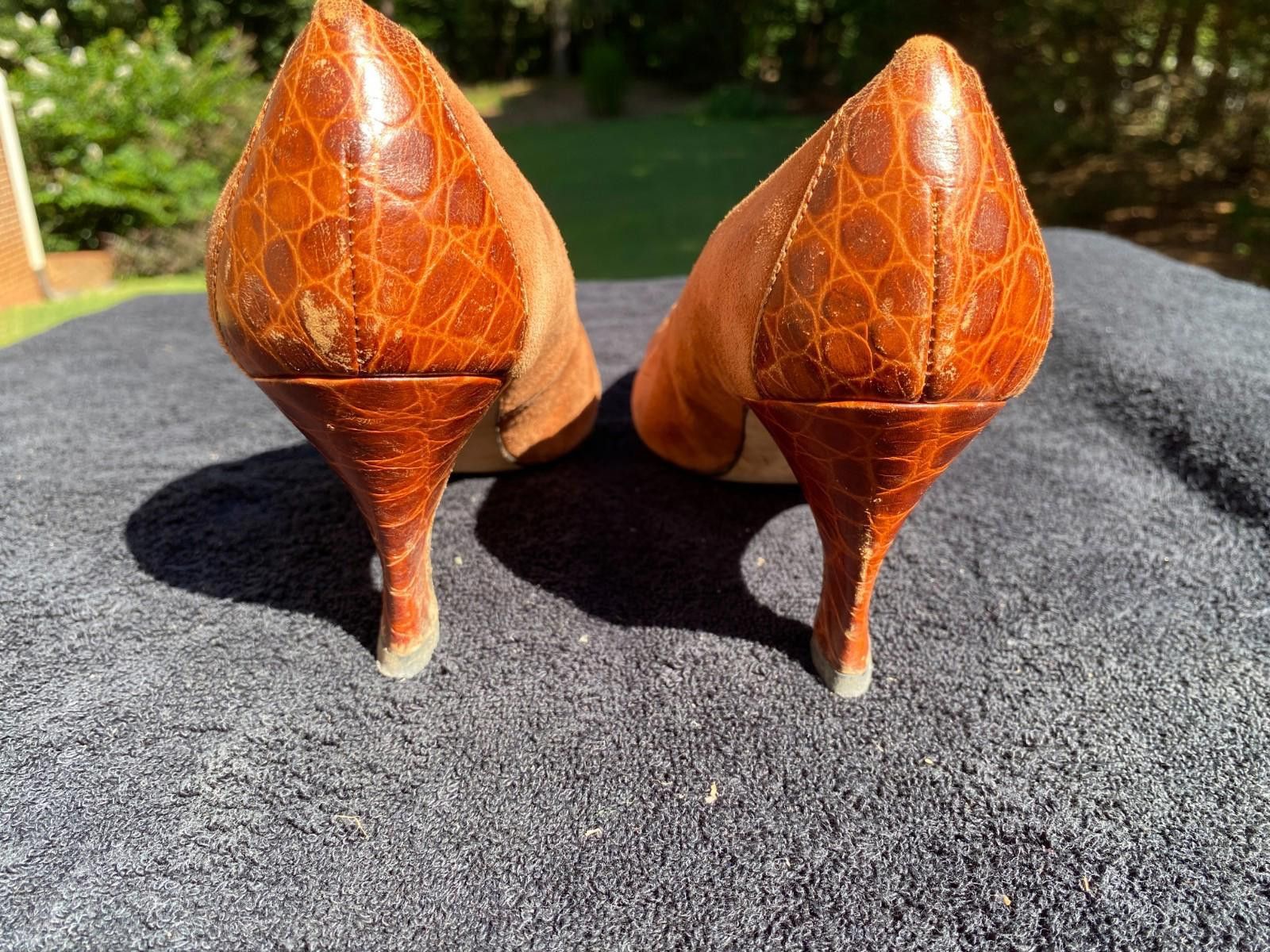 Nordstrom VINTAGE Nordstrom 70s heels size 9.5B (#S1001) Size US 9.5 / IT 39.5 - 8 Thumbnail