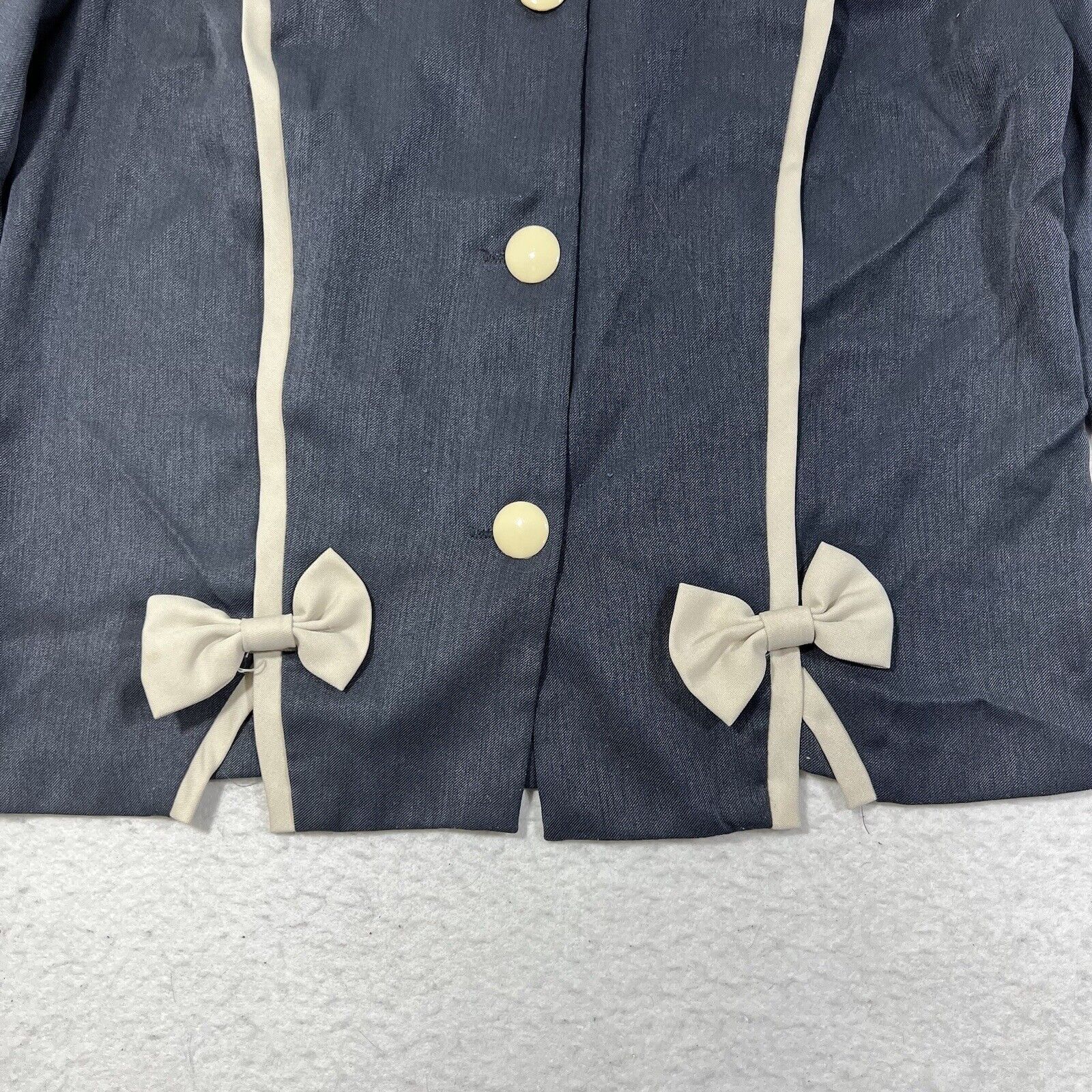 Vintage Vintage Good Times Button Front Blouse Top Bowtie Shirt USA Size XL / US 12-14 / IT 48-50 - 5 Thumbnail