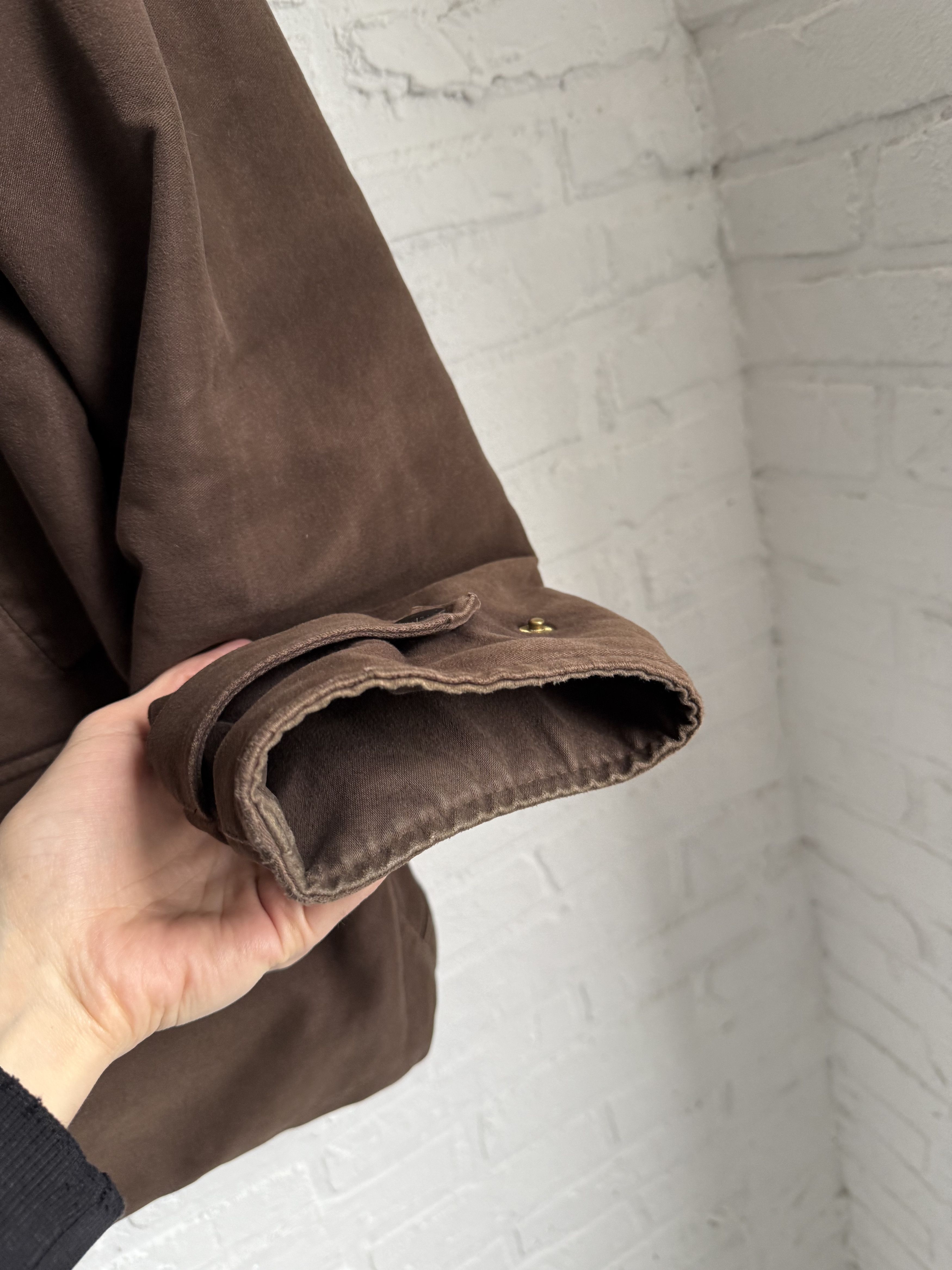 Barbour Vintage Barbour A783 Moleskin Jacket Brown Leather Collar Size US L / EU 52-54 / 3 - 15 Thumbnail