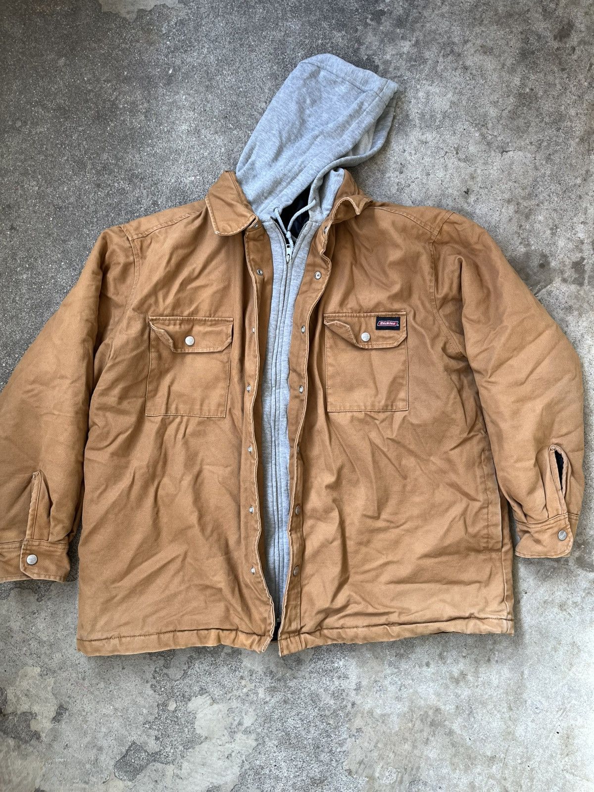 Dickies Y2K Dickies Hooded Workwear Jacket Size US L / EU 52-54 / 3 - 2 Thumbnail
