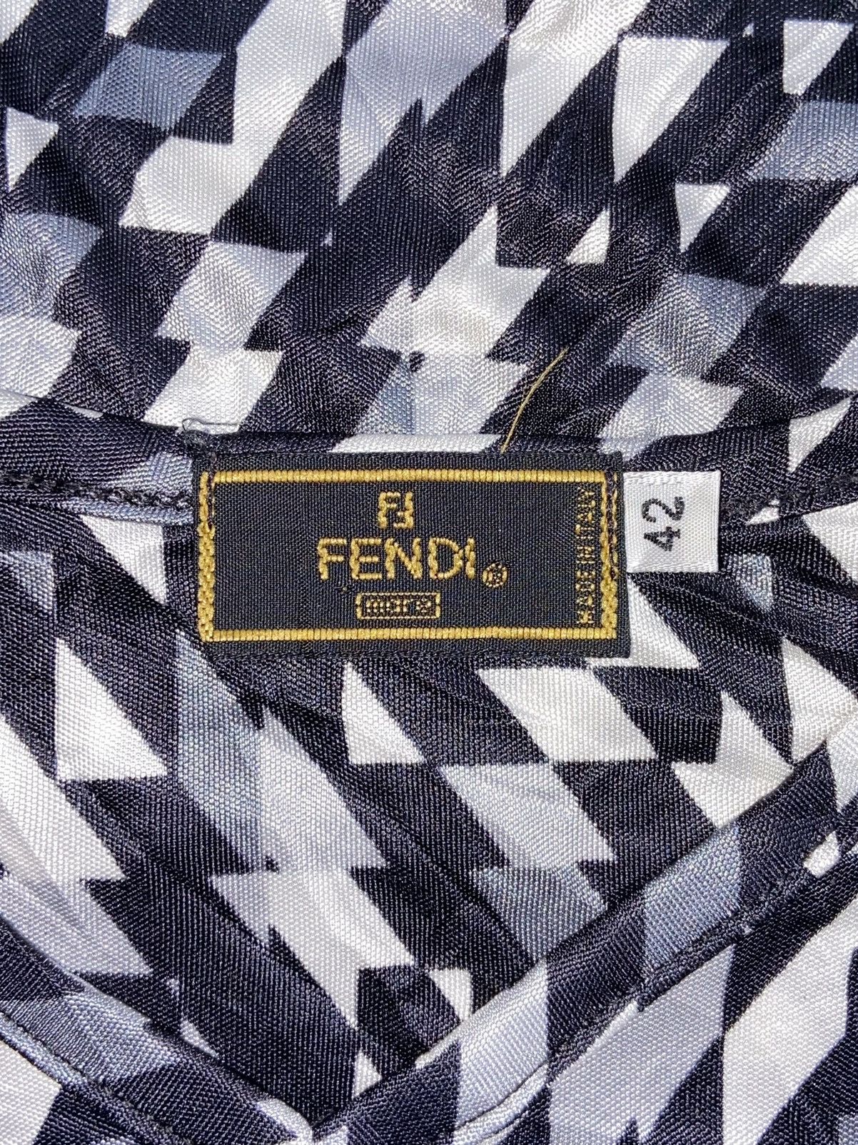 Fendi FENDI Striped T-shirt Size US XXS / EU 40 - 6 Thumbnail