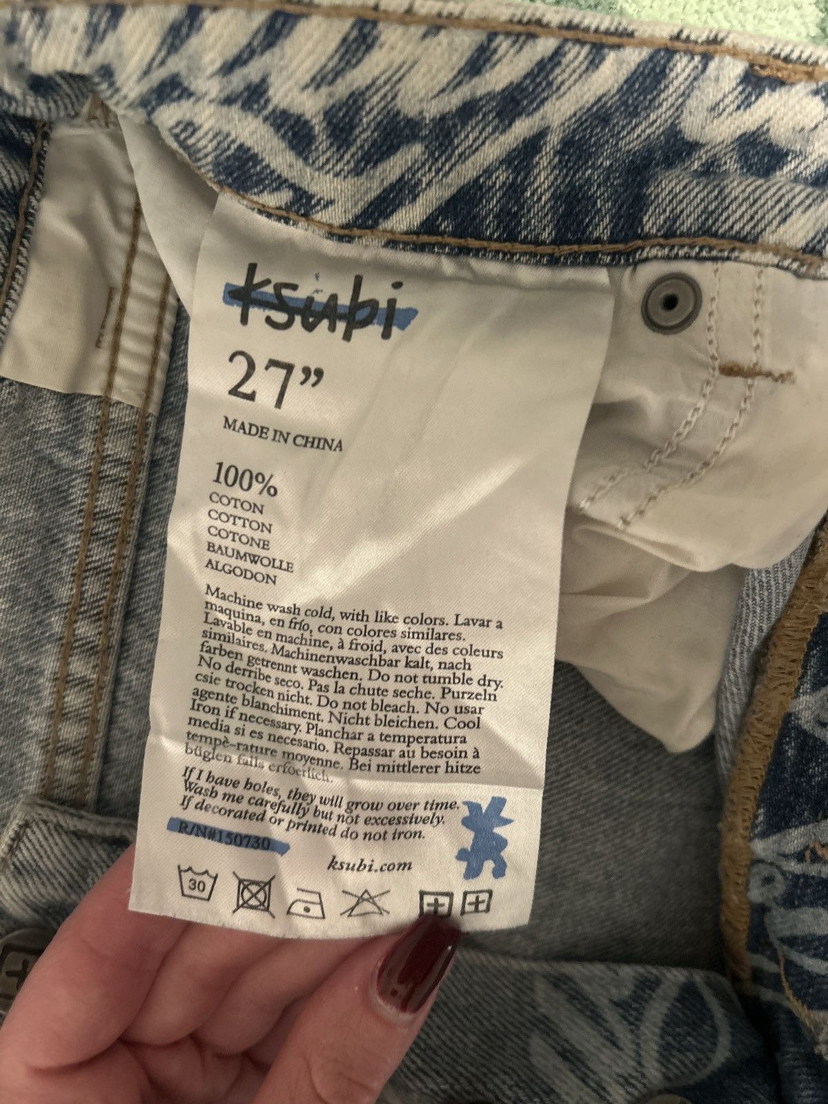 Ksubi Ksubi cursive jeans Size US 27 - 3 Thumbnail