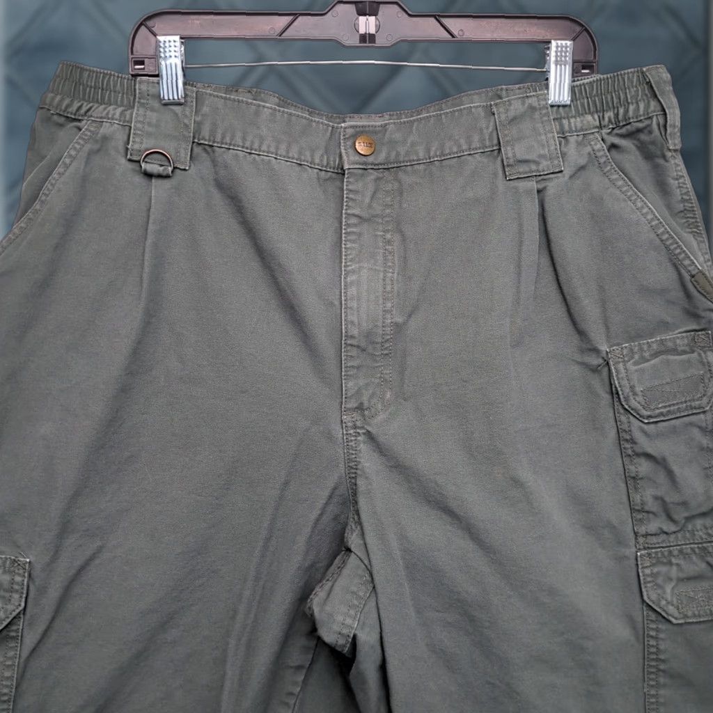 Vintage VINTAGE? 5.11 Tactical Men's Double Knee Pro Ripstop Cargo Tactical Pants 40x32 Green Size US 40 / EU 56 - 1 Thumbnail
