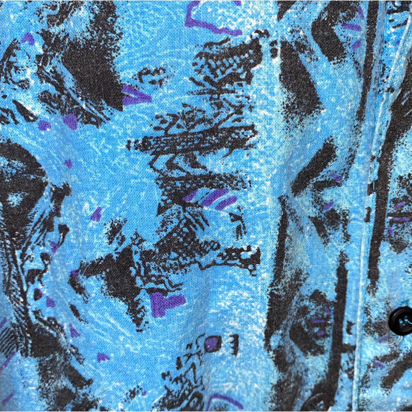 Vintage Vtg Variance Mens Blue Graphic Print Short Sleeve Hawaiian Shirt Size L Size US L / EU 52-54 / 3 - 4 Thumbnail