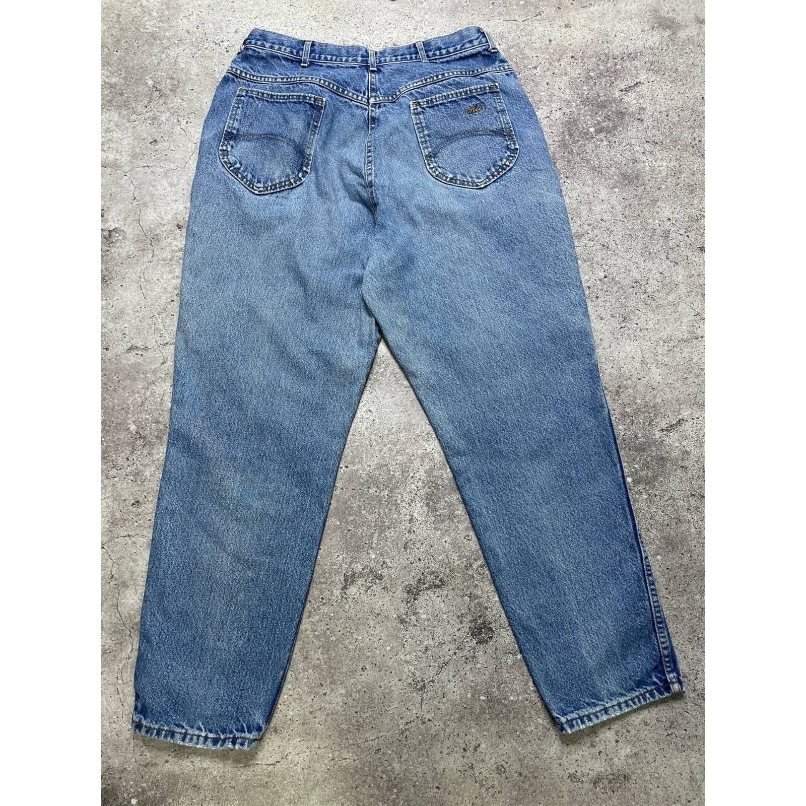 Vintage Vintage Chic Jeans Blue High Waist Denim Pants Size XL USA Size 33" - 6 Thumbnail