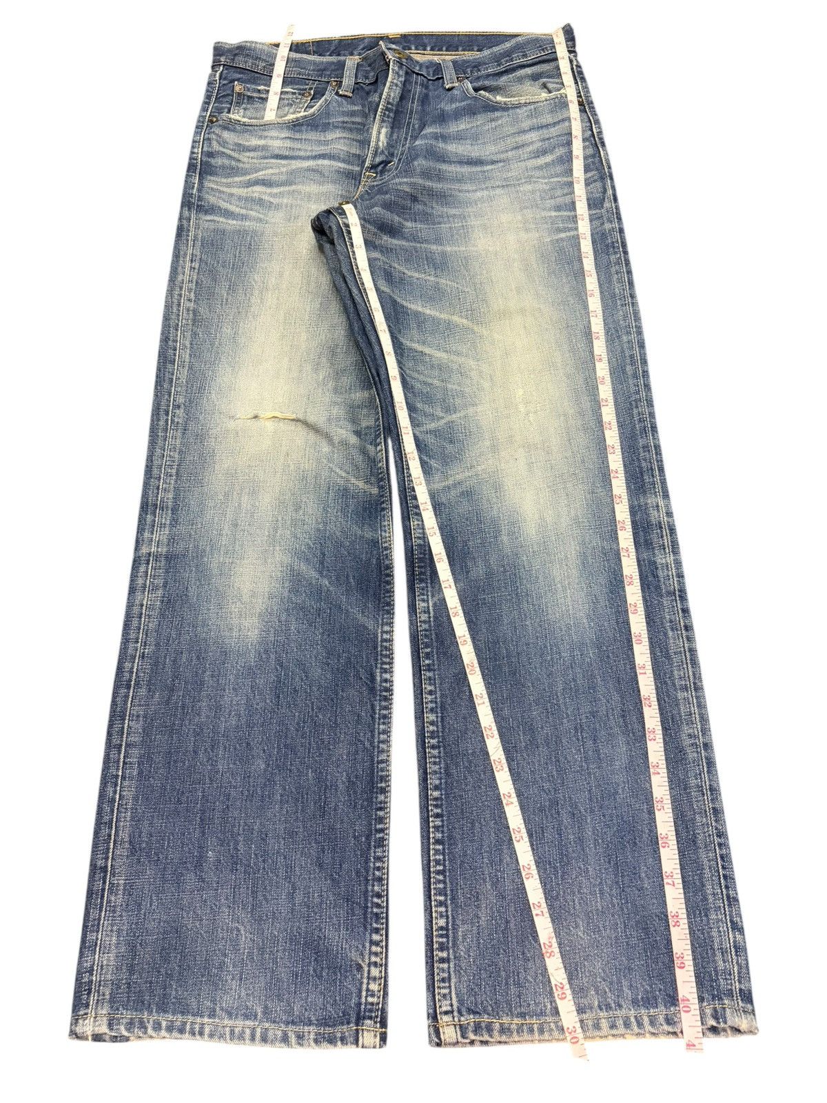 Levi's Vintage 90s Levis 502 Faded Wash Distressed Jeans Size US 33 - 7 Thumbnail