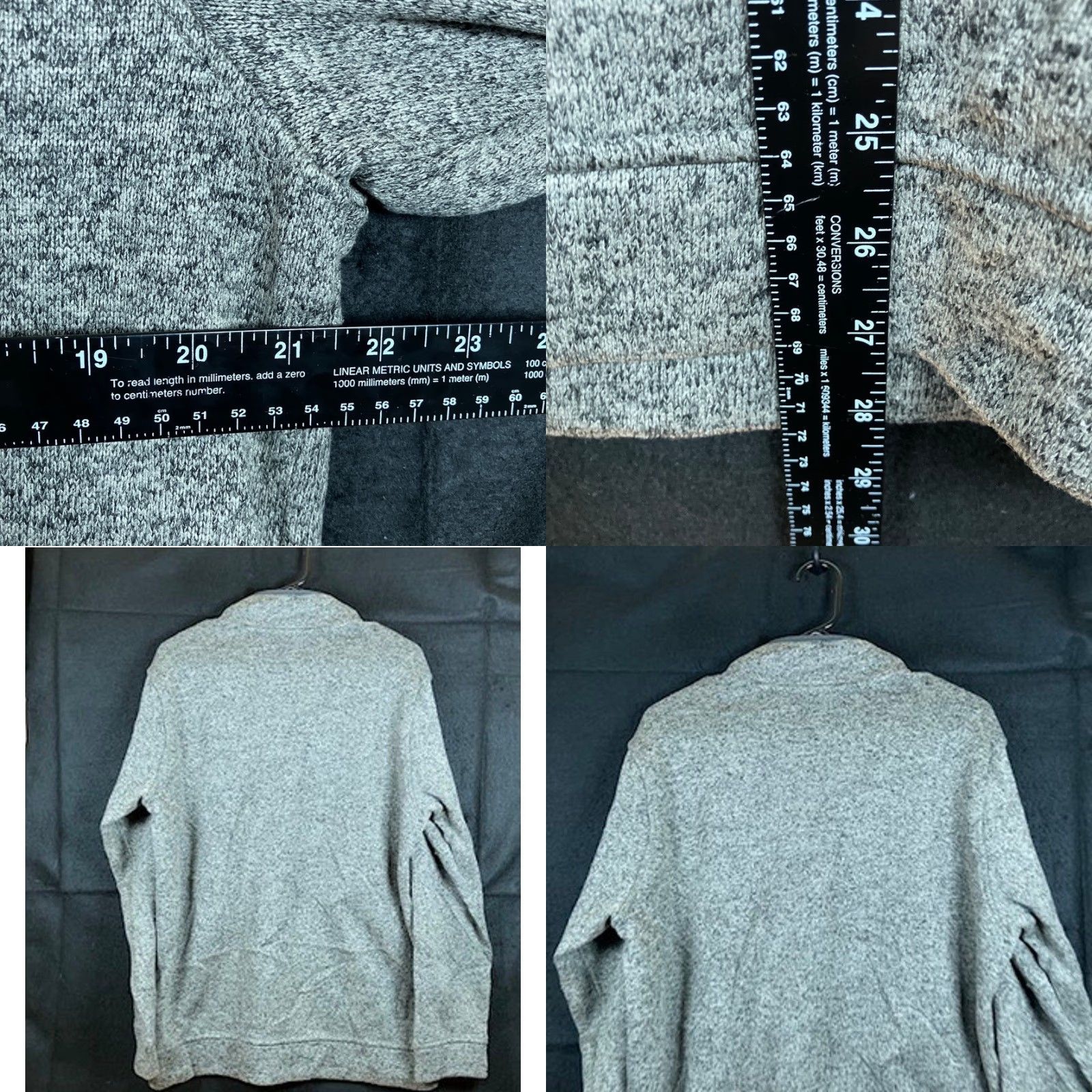 Eddie Bauer Eddie Bauer Mens Sweater Gray Pullover 1/4 Snap Mock Radiator Fleece Large Size US L / EU 52-54 / 3 - 8 Thumbnail
