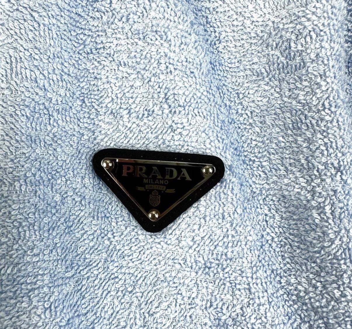 Prada Prada Towel Fabric Hooded Short Jacket with Triangle K12 Size M / US 6-8 / IT 42-44 - 5 Thumbnail