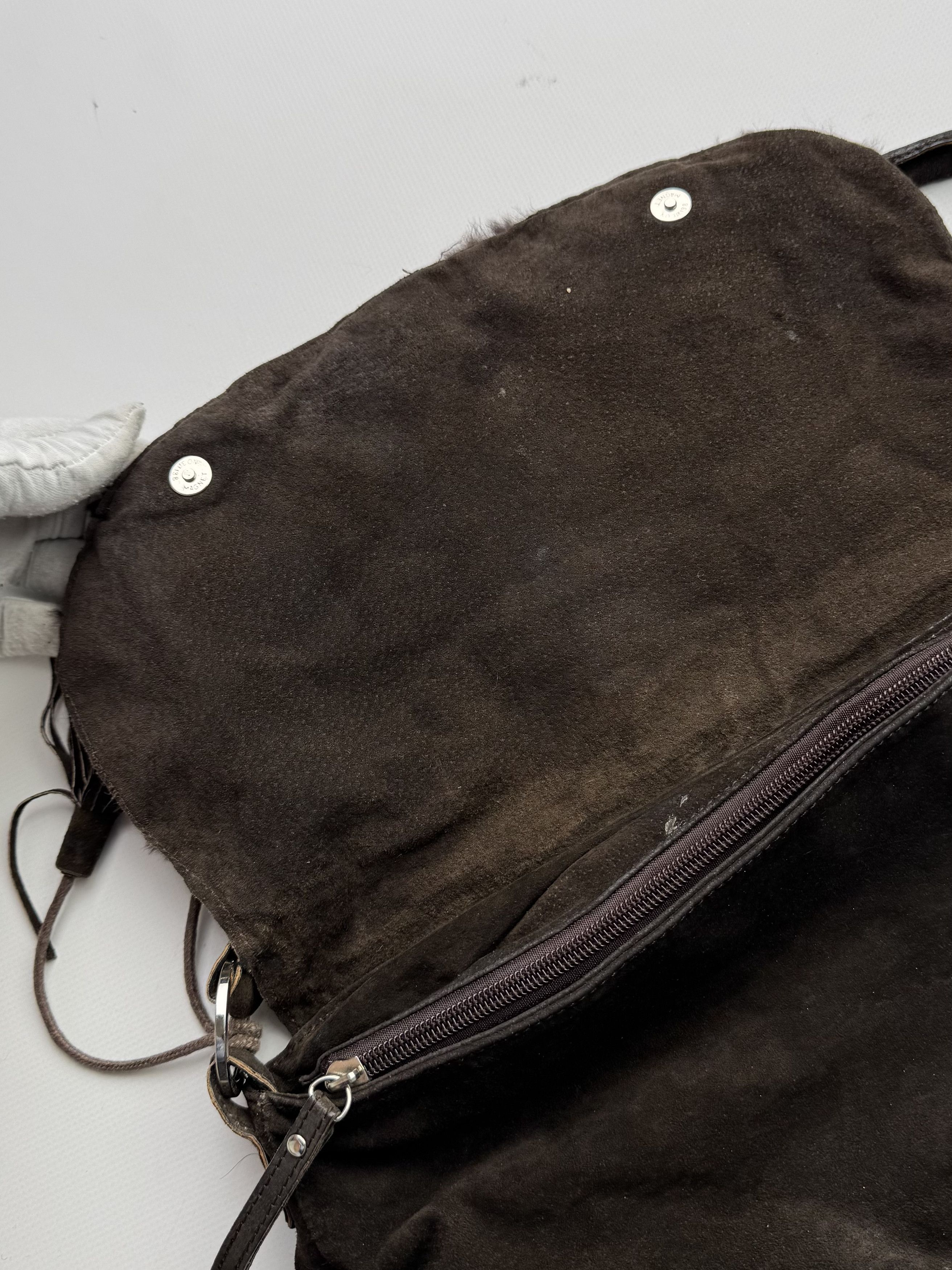 Hysteric Glamour Vintage Suede/Real Fur Handle Bag B669(V460)E2 Size ONE SIZE - 4 Thumbnail
