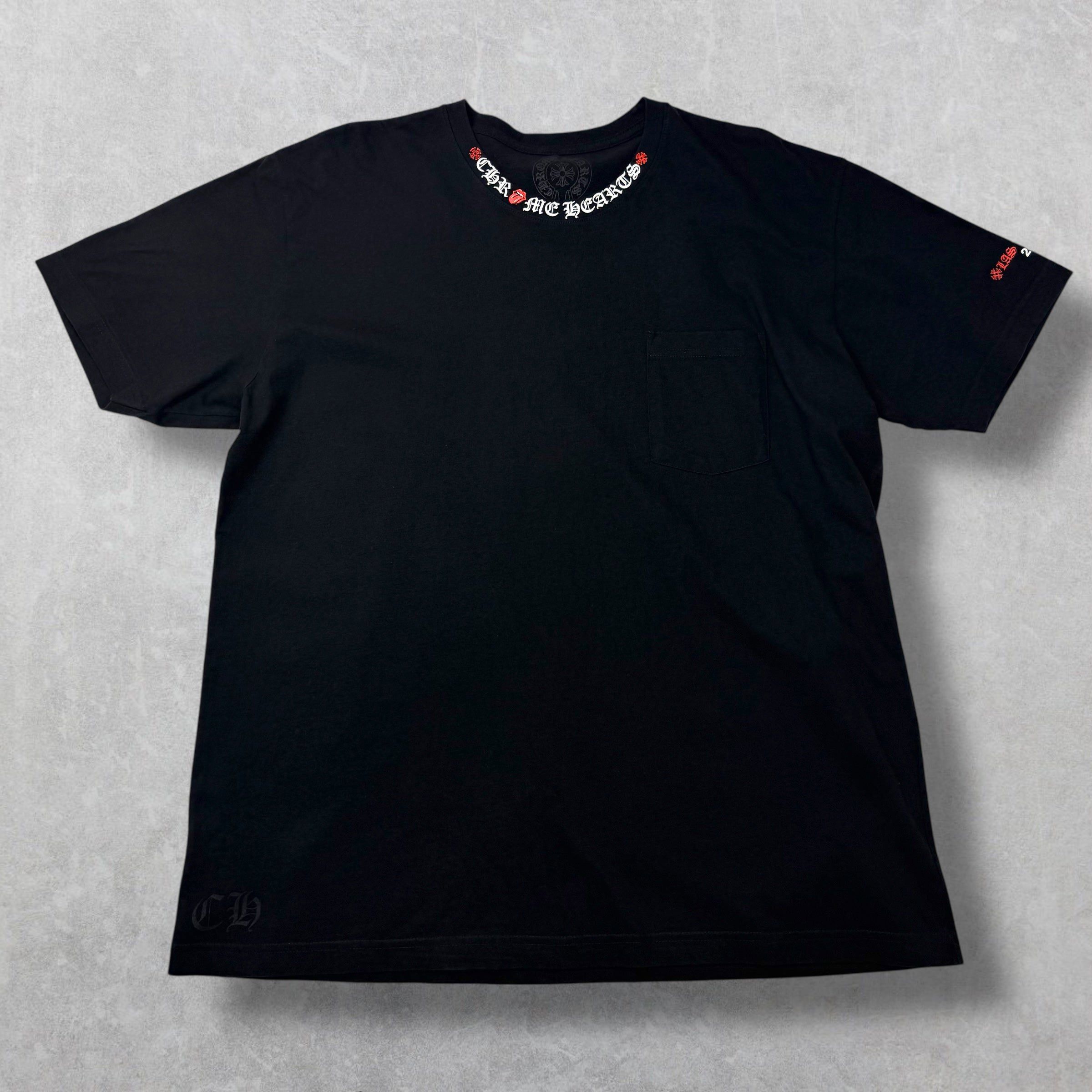Chrome Hearts Chrome Hearts Rolling Stones Neck Logo Tee XXL Size US XXL / EU 58 / 5 - 1 Thumbnail