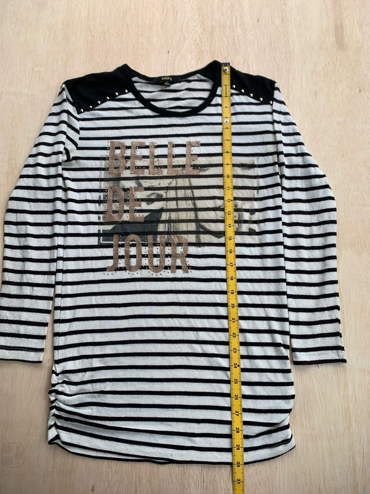Japanese Brand Y2k GGPX Belle de jour Stripe Ifsixwasnine style Longslevee Size M / US 6-8 / IT 42-44 - 7 Thumbnail