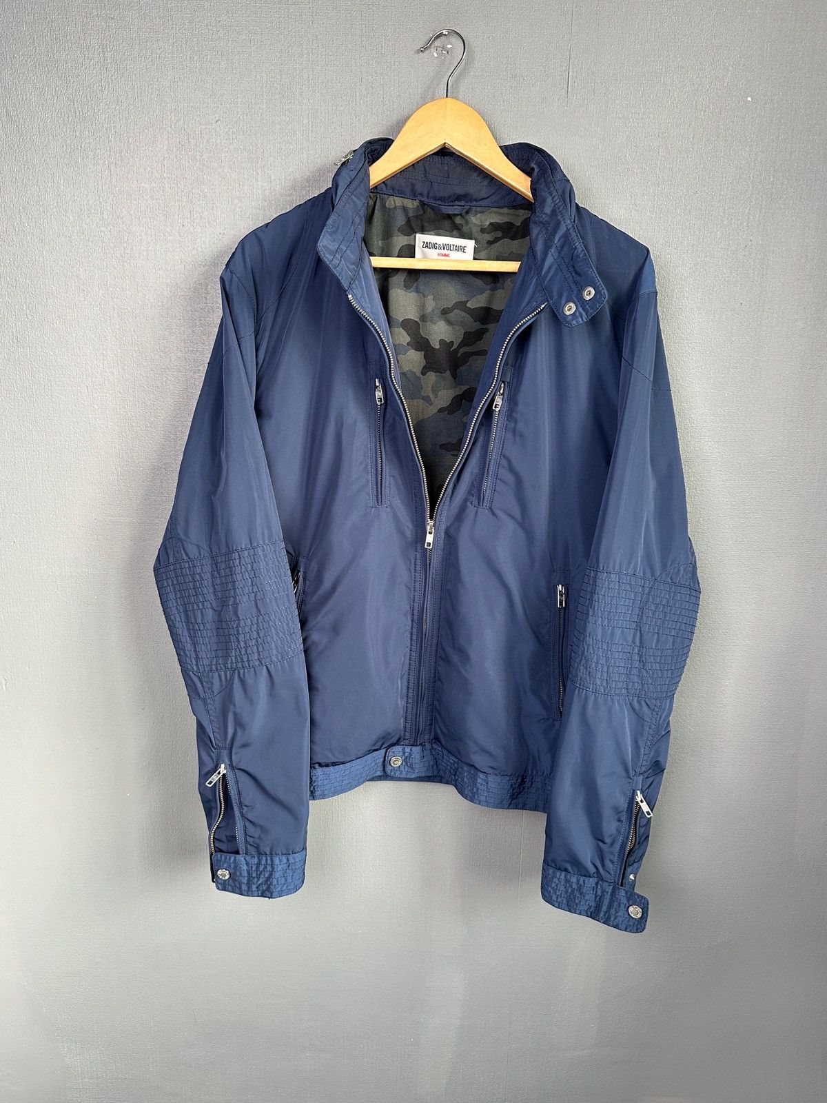 Zadig & Voltaire ZADIG & VOLTAIRE Homme Kobe Bomber Jacket Blue Men’s size L Size US L / EU 52-54 / 3 - 1 Thumbnail