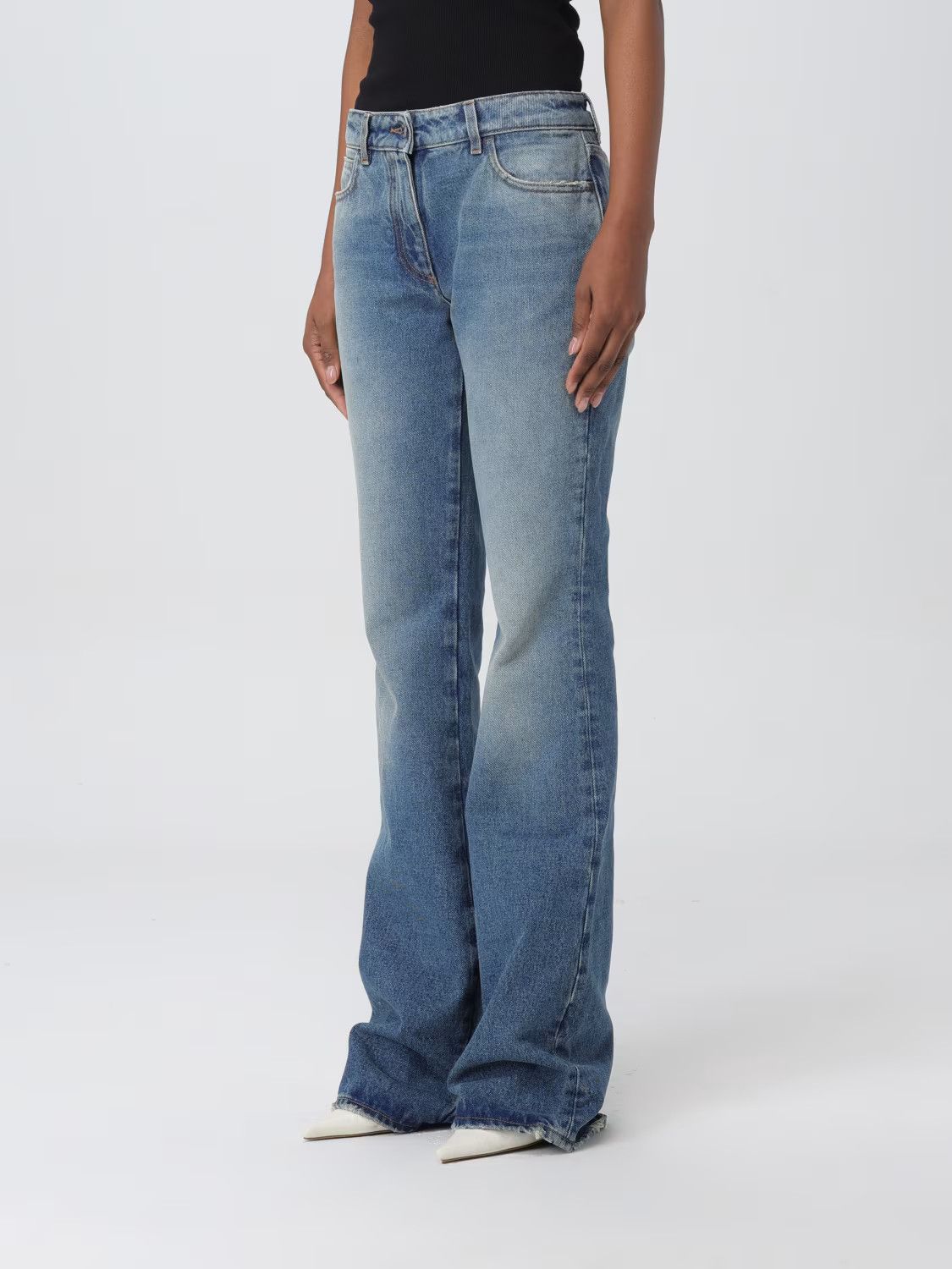 Off-White o1y1225 Denim Pant in Blue Size 29" - 4 Thumbnail