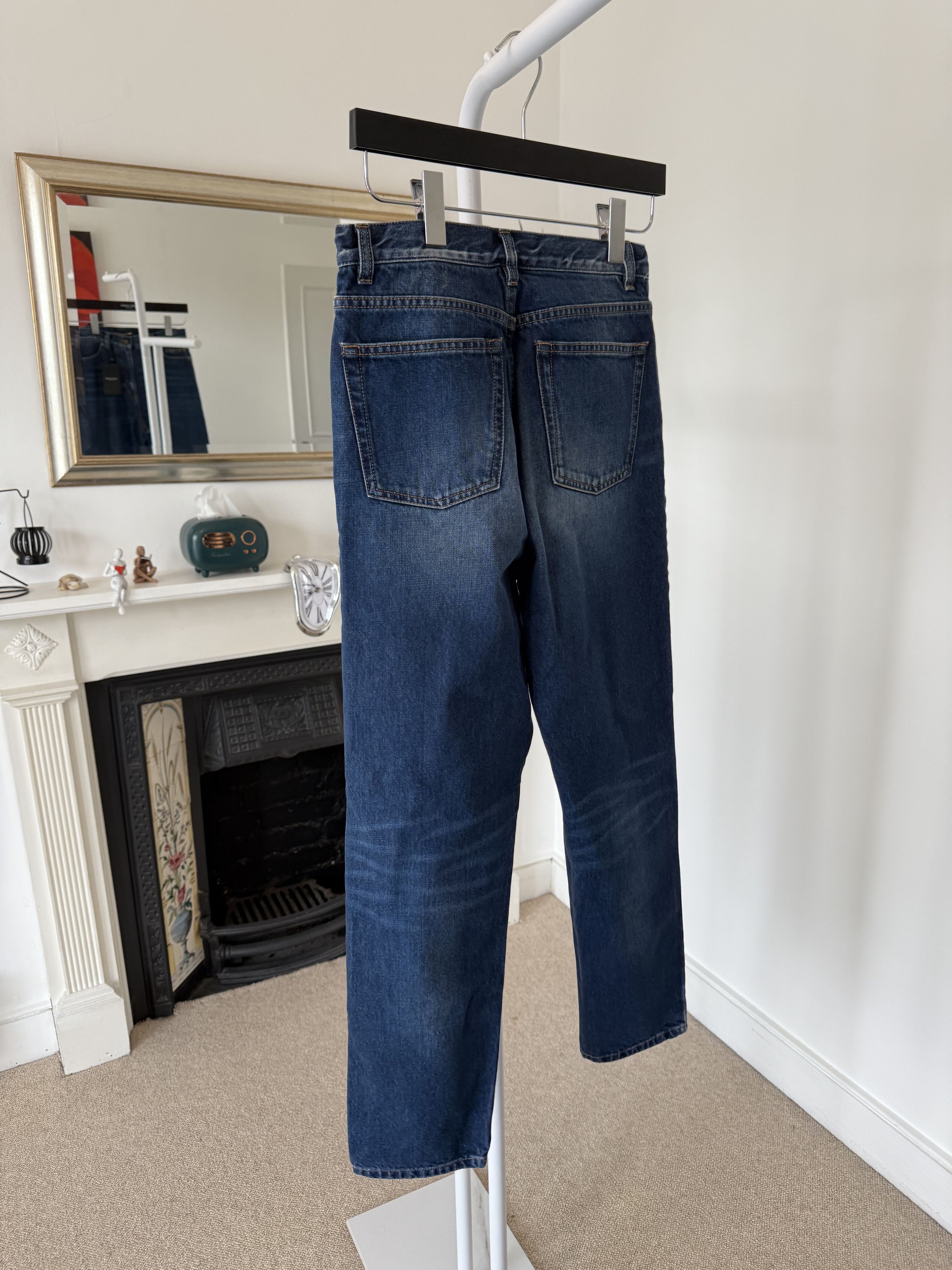 Saint Laurent Paris FW18 Saint Laurent Straight Fit D18 Jeans Size 26" / US 2 / IT 38 - 3 Thumbnail