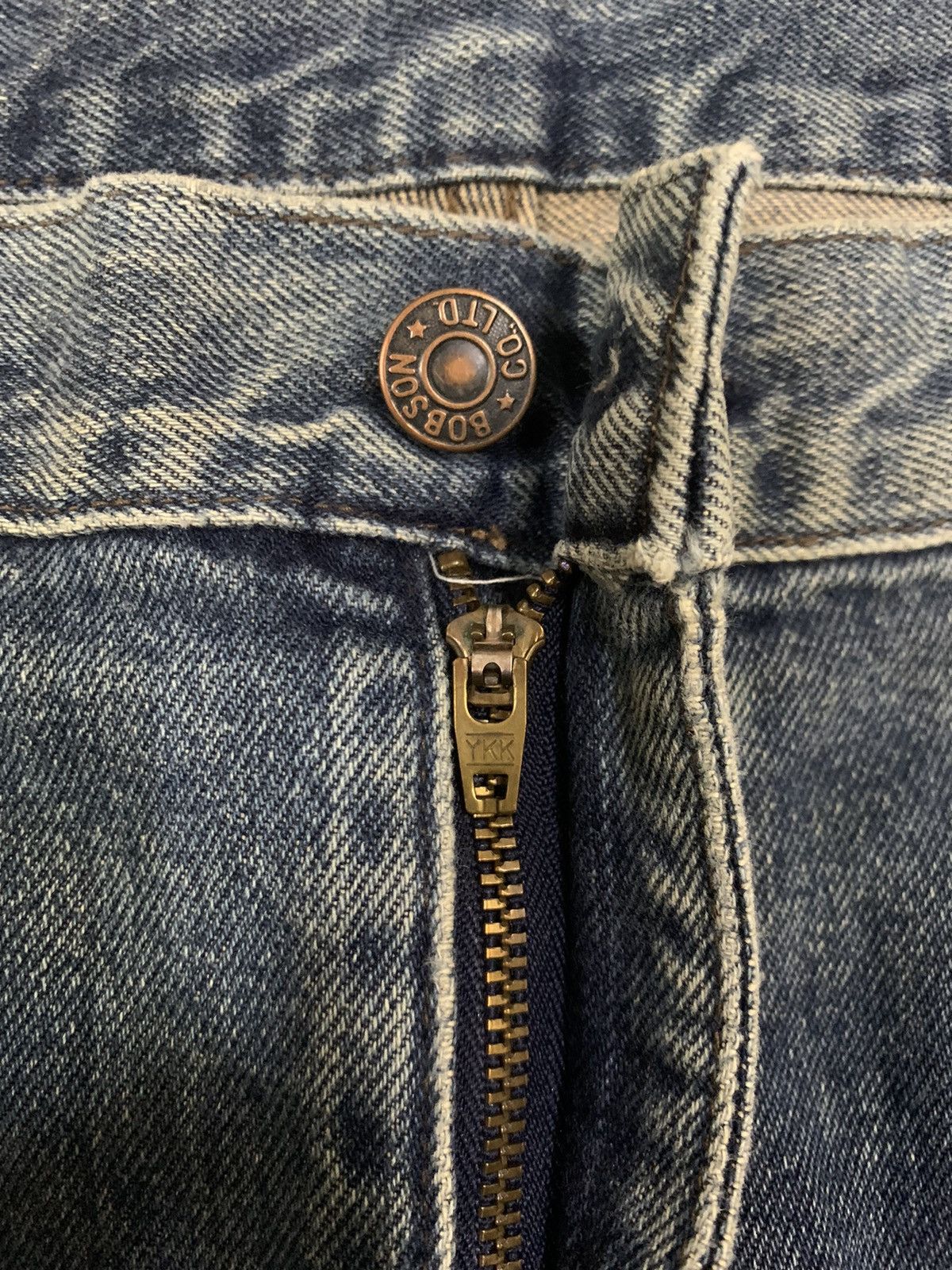 Japanese Brand Vintage Japanese Brand Bobson Blue Washed Loose Fit Jeans Size US 34 / EU 50 - 4 Thumbnail