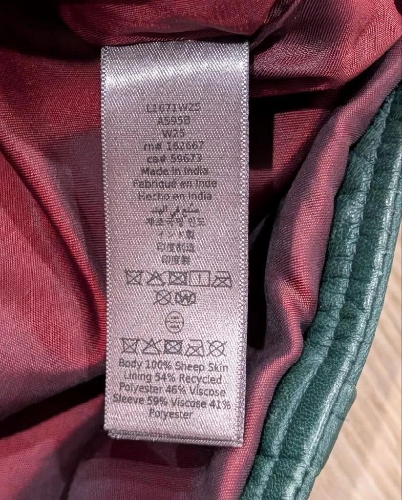 John Varvatos John Varvatos Racer Leather Zip Up Jacket Seaweed 50 US 40 Size US M / EU 48-50 / 2 - 6 Thumbnail