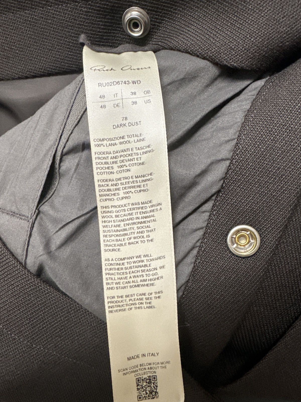 Rick Owens Rick Owens / Alice Strobe Shirt Size XL / US 12-14 / IT 48-50 - 5 Thumbnail