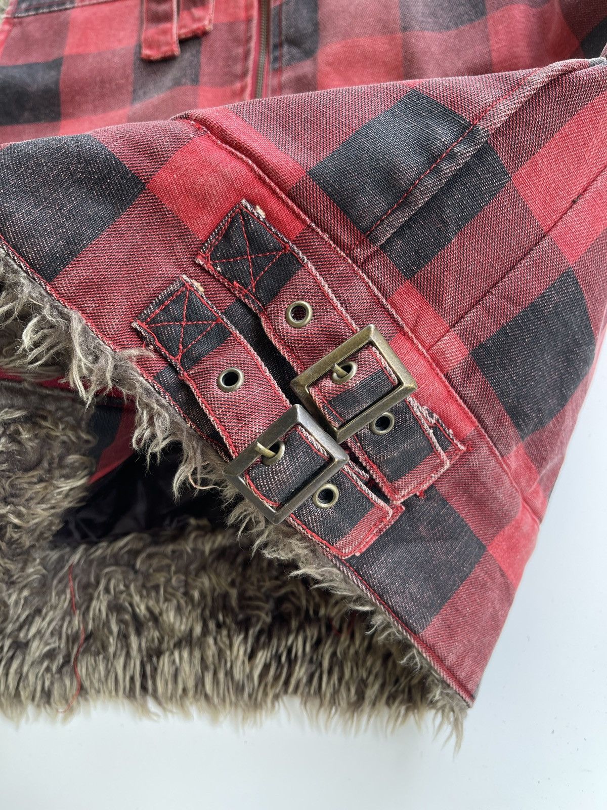 Vintage Vintage Woolrich Faux Fur Vest Jacket Size US L / EU 52-54 / 3 - 6 Thumbnail